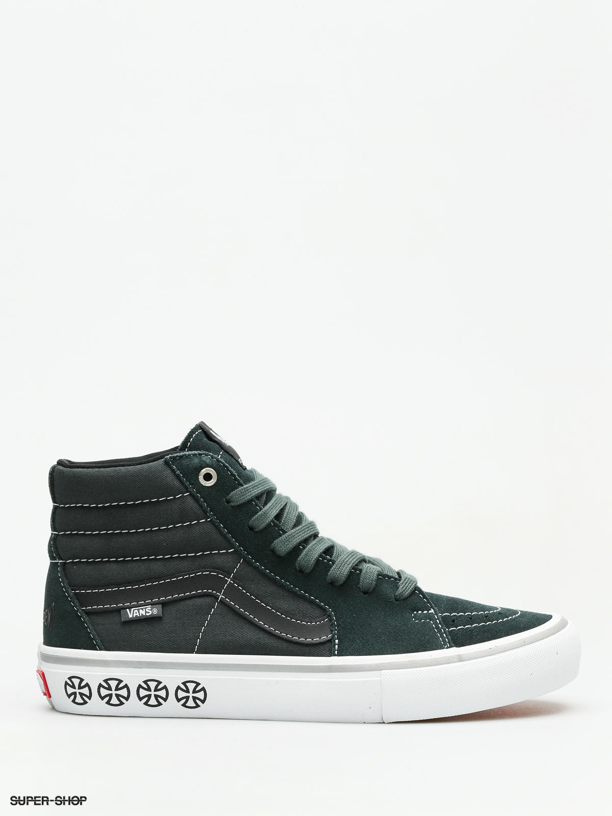 Vans x Independent Shoes Sk8 Hi Pro green independent spruce