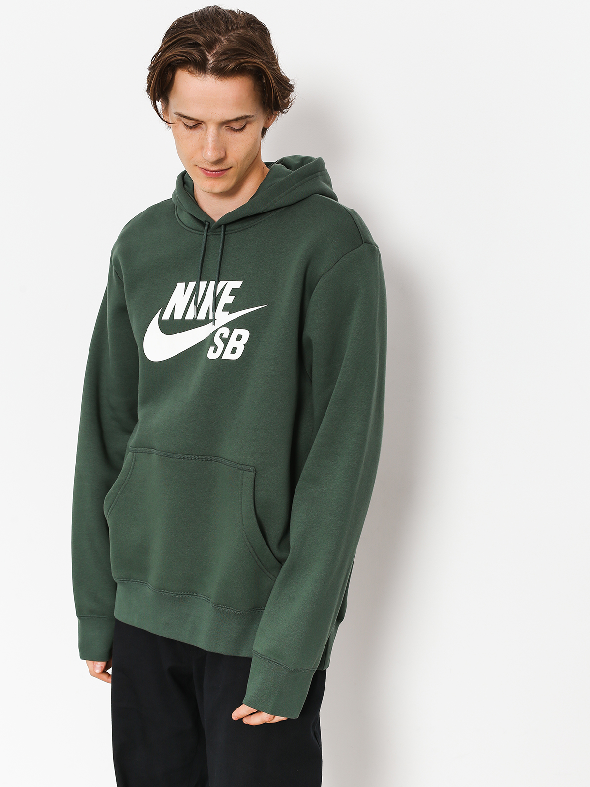 Nike SB Hoodie Sb Icon HD - green (midnight green/white)