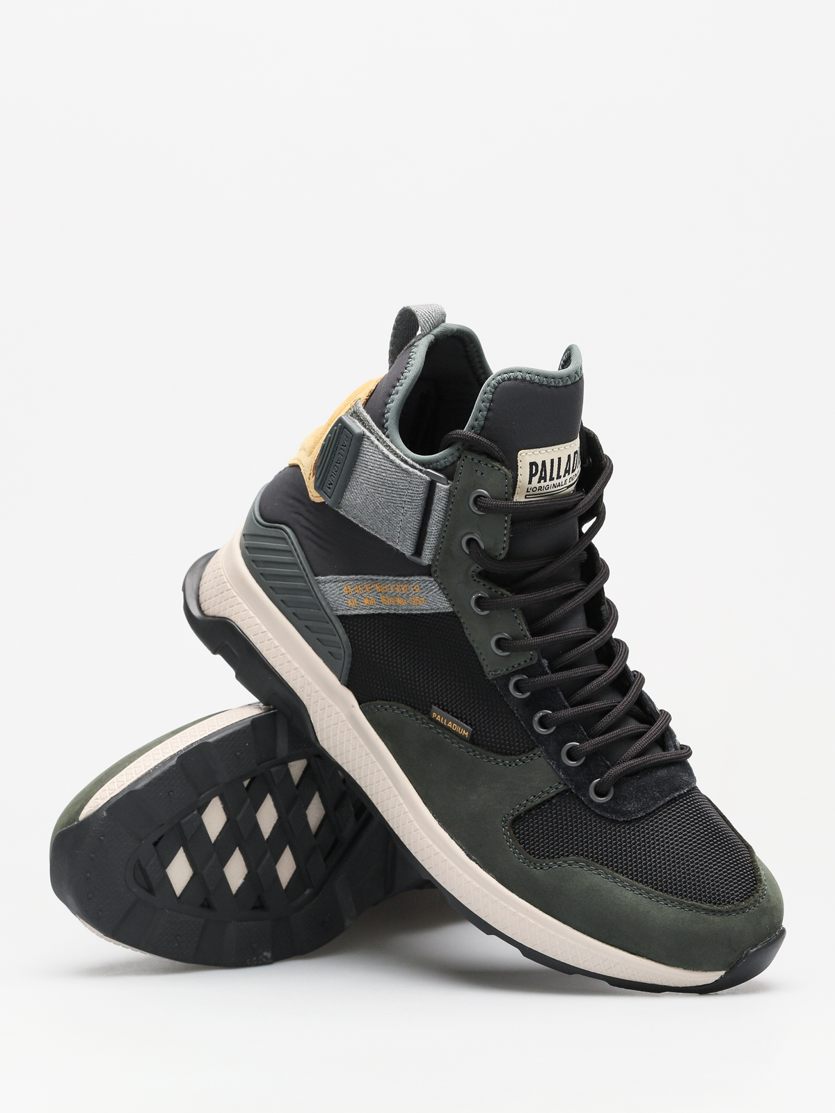 Palladium Shoes Ax_Eon Army Runner Mid (urban chic/anthrct/amb gd)