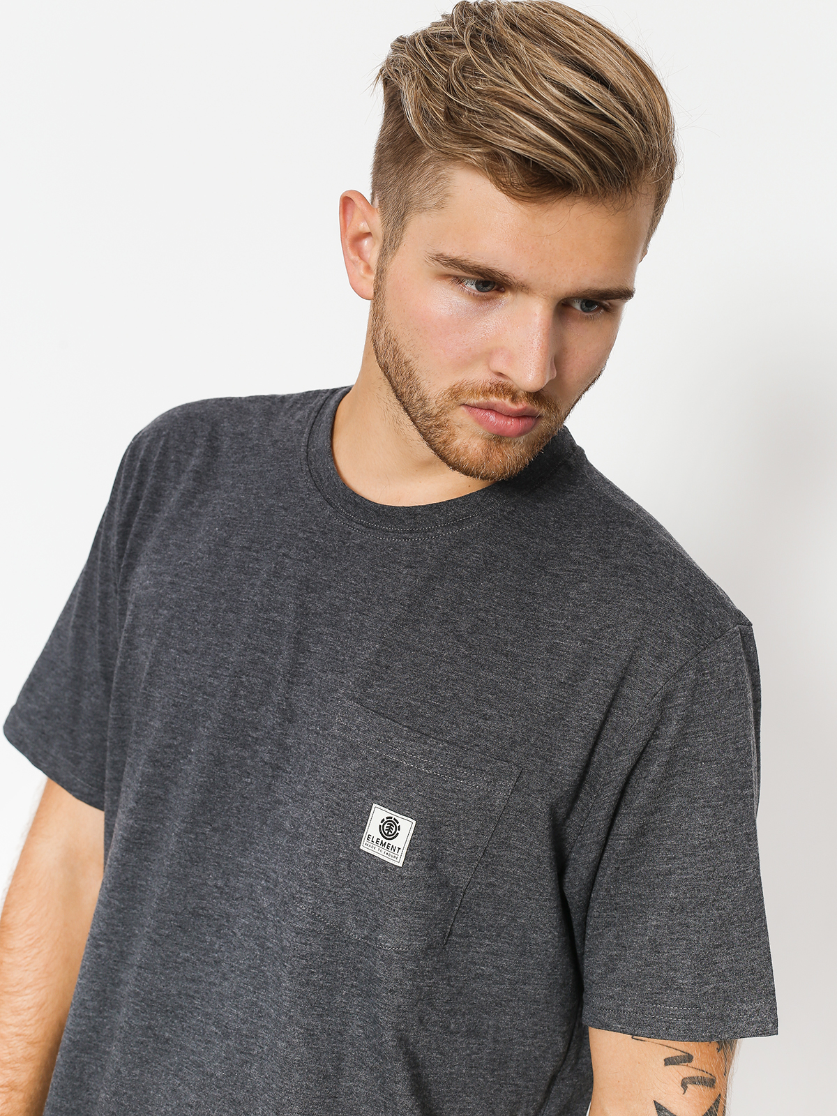 Element T-shirt Basic Pocket Label (charcoal heather)