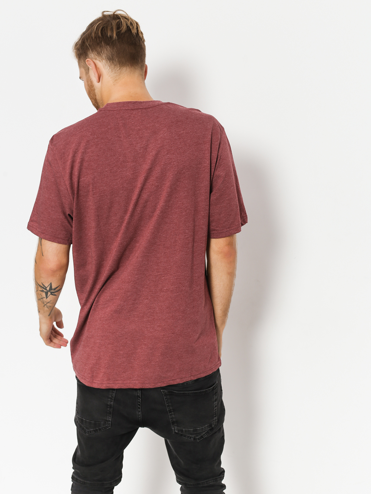 Element T-Shirt Basic Pocket Label (oxblood heather)
