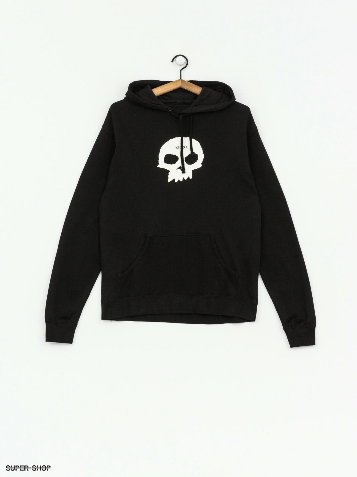 zero single skull hoodie