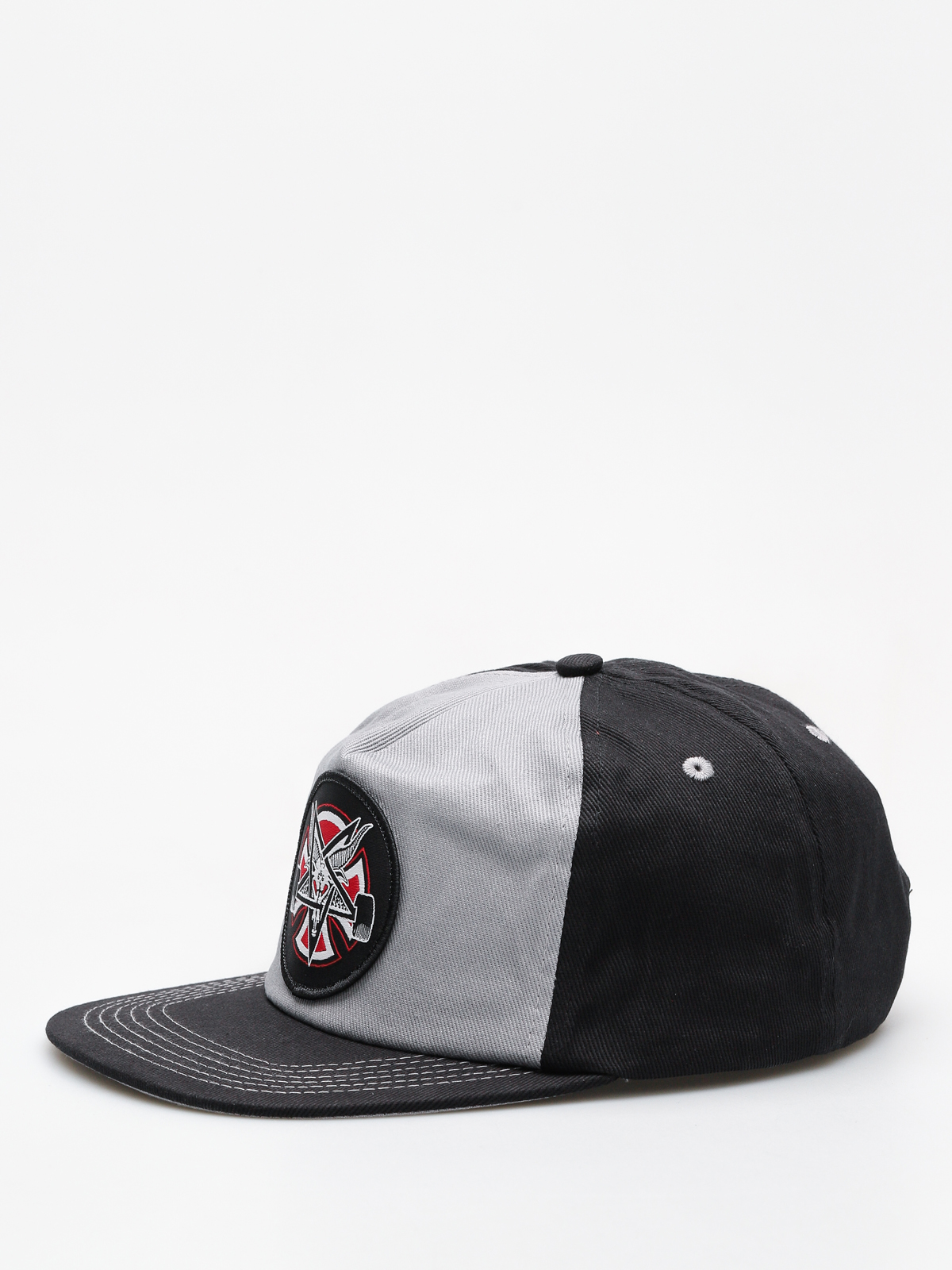 Independent x Thrasher Cap Pentagram Cross Adj Snapback ZD (grey/black)
