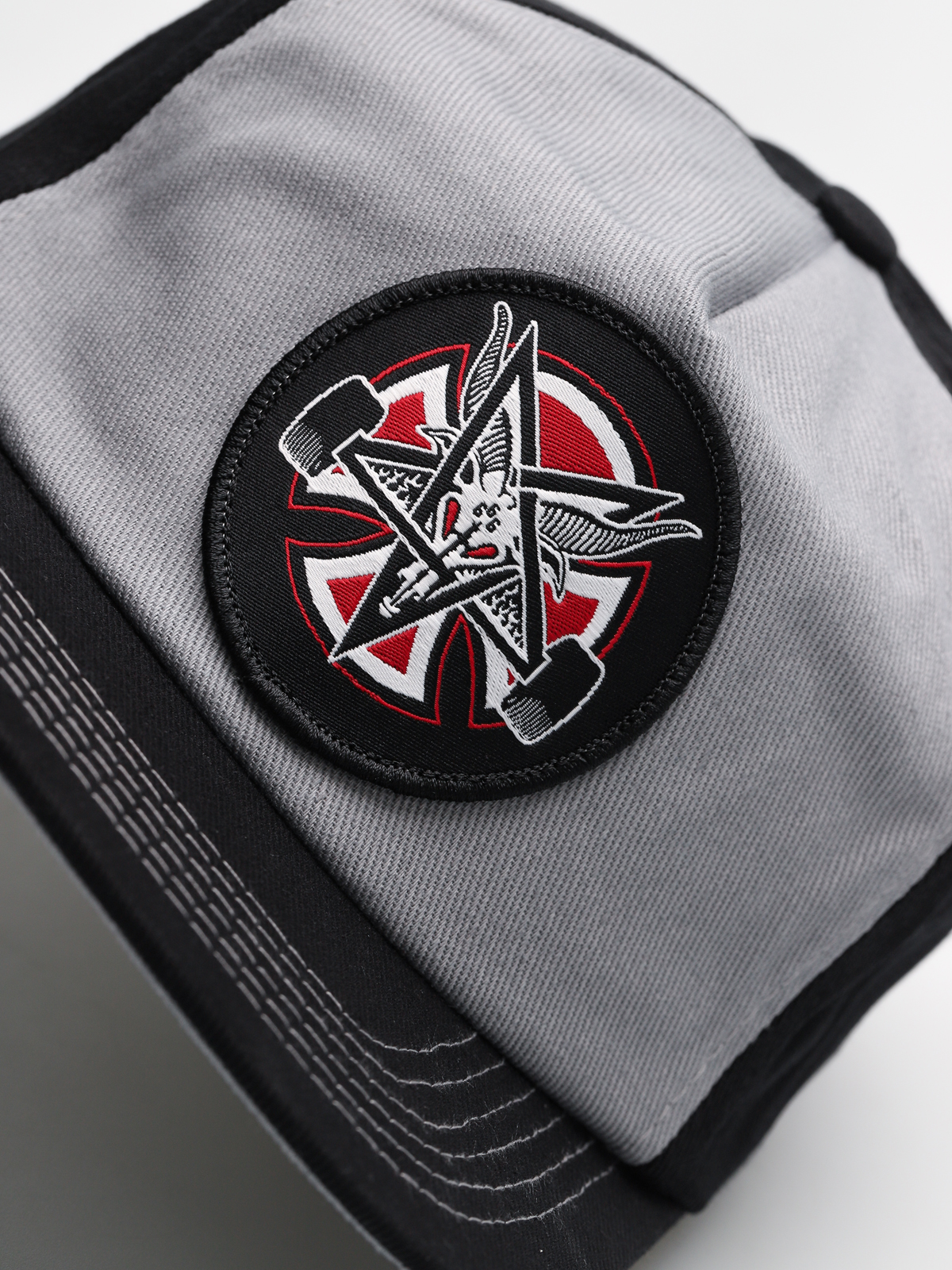 Independent x Thrasher Cap Pentagram Cross Adj Snapback ZD (grey/black)