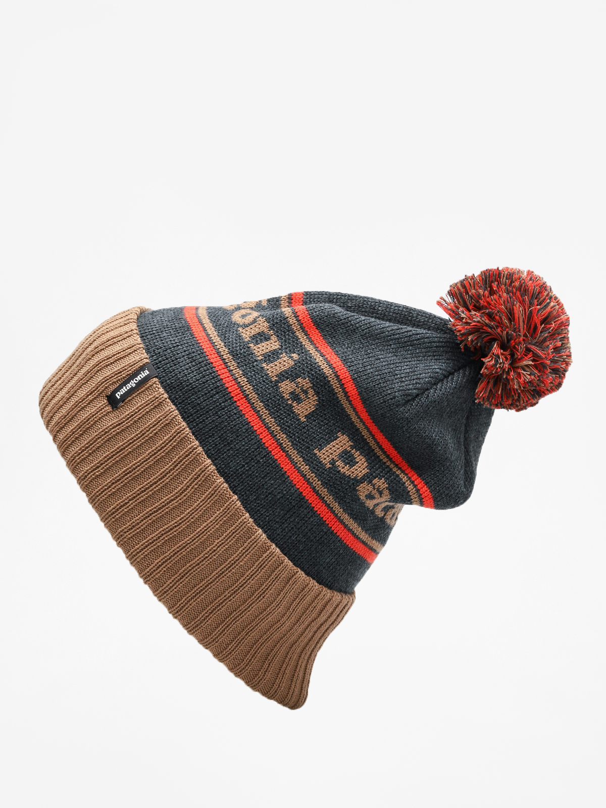 Patagonia Beanie Powder Town Beanie (park stripe mojave khaki)