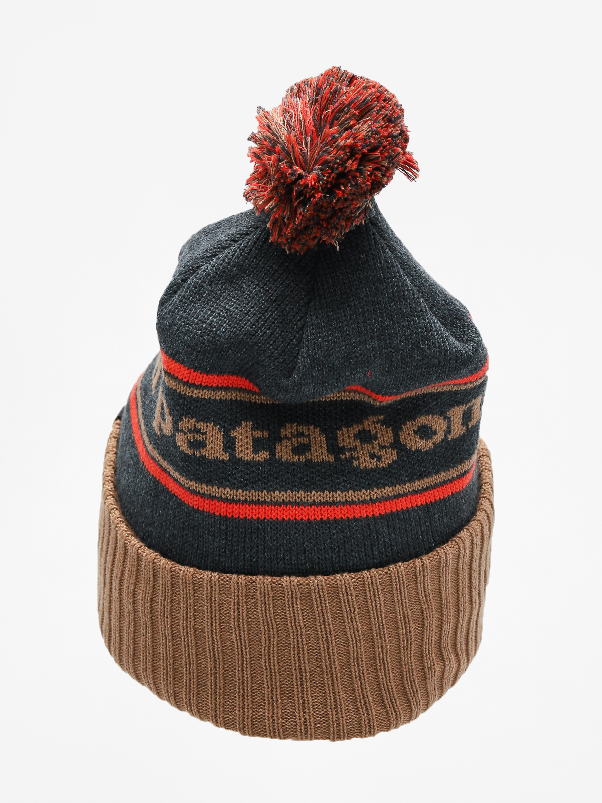 Patagonia Beanie Powder Town Beanie (park stripe mojave khaki)