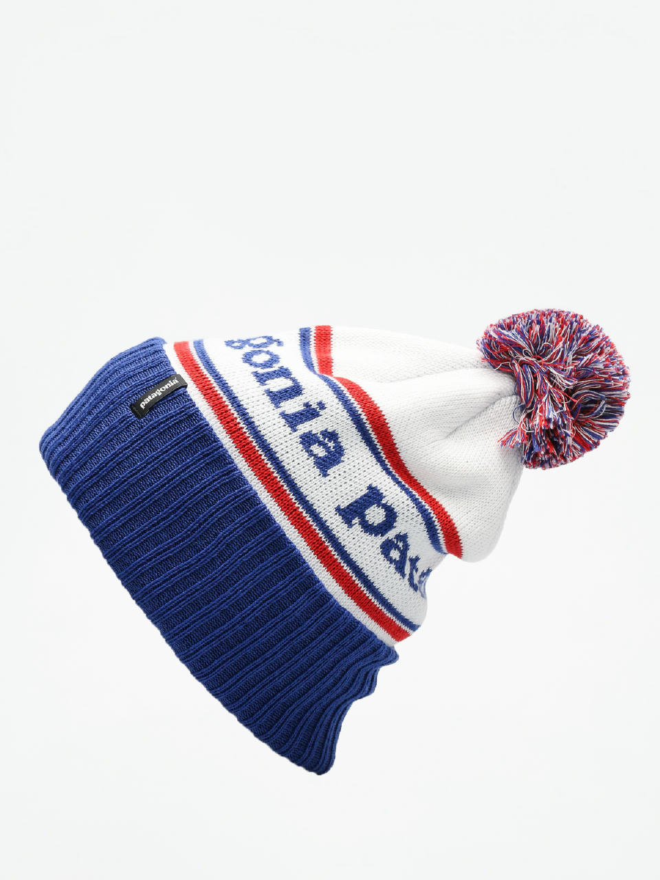 Patagonia Beanie Powder Town Beanie (park stripe viking blue)