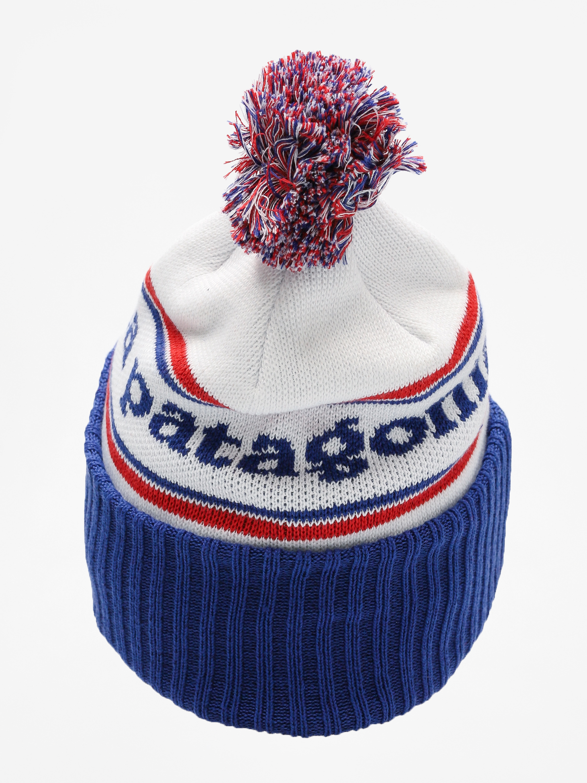 Patagonia Mütze Powder Town Beanie (park stripe viking blue)