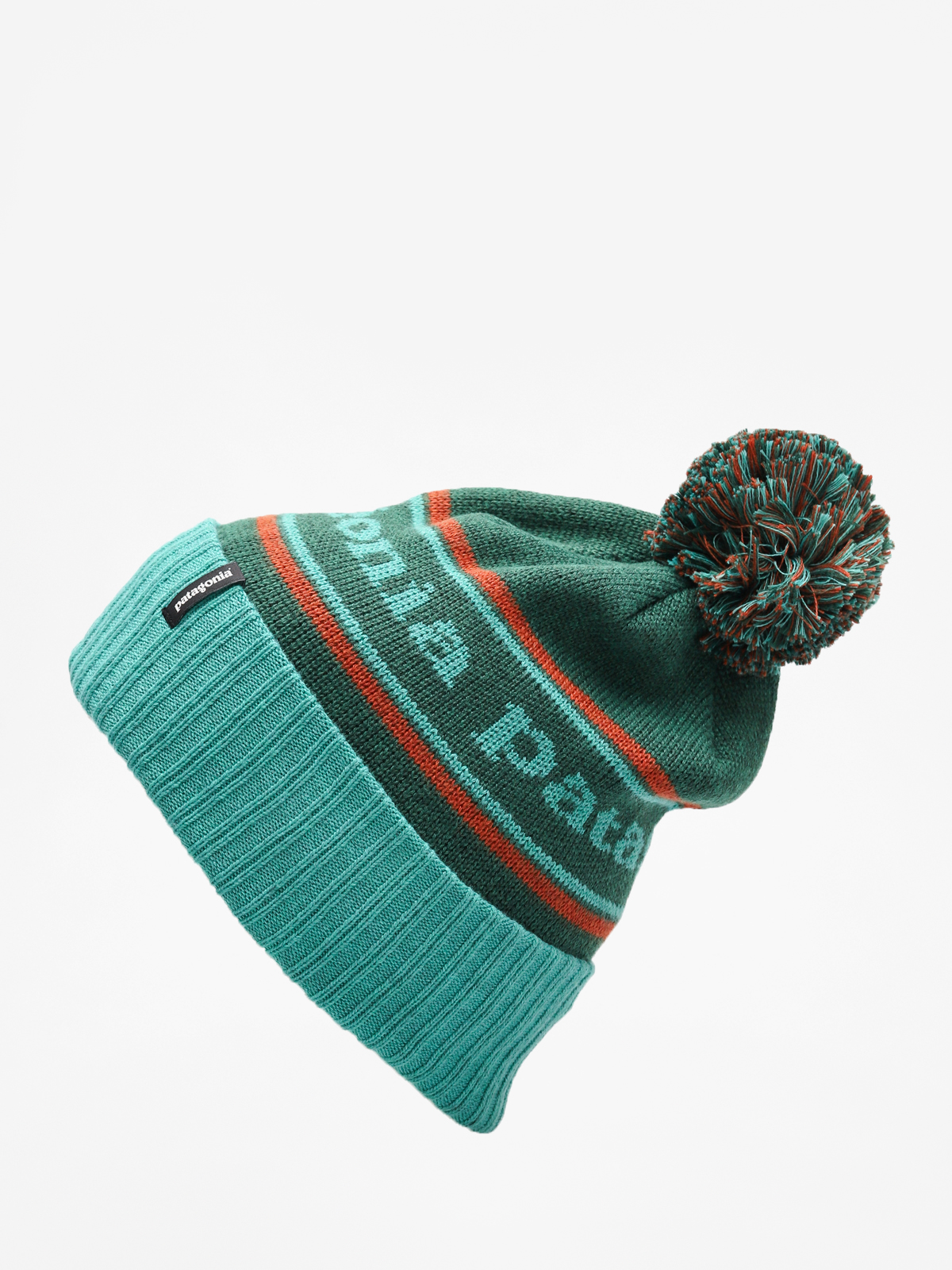 Patagonia Beanie Powder Town Beanie (park  stripe beryl green)