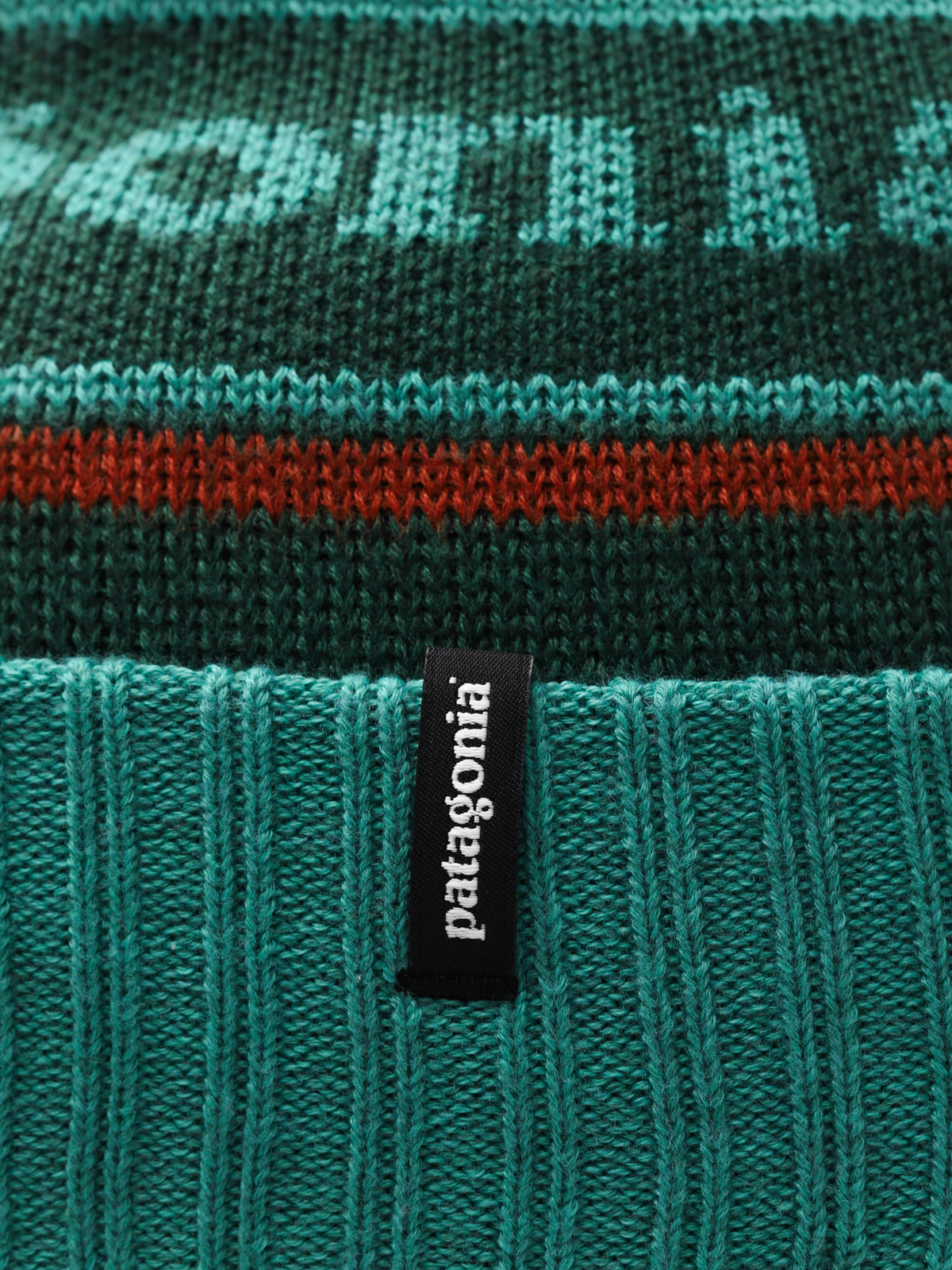 Patagonia Beanie Powder Town Beanie (park  stripe beryl green)