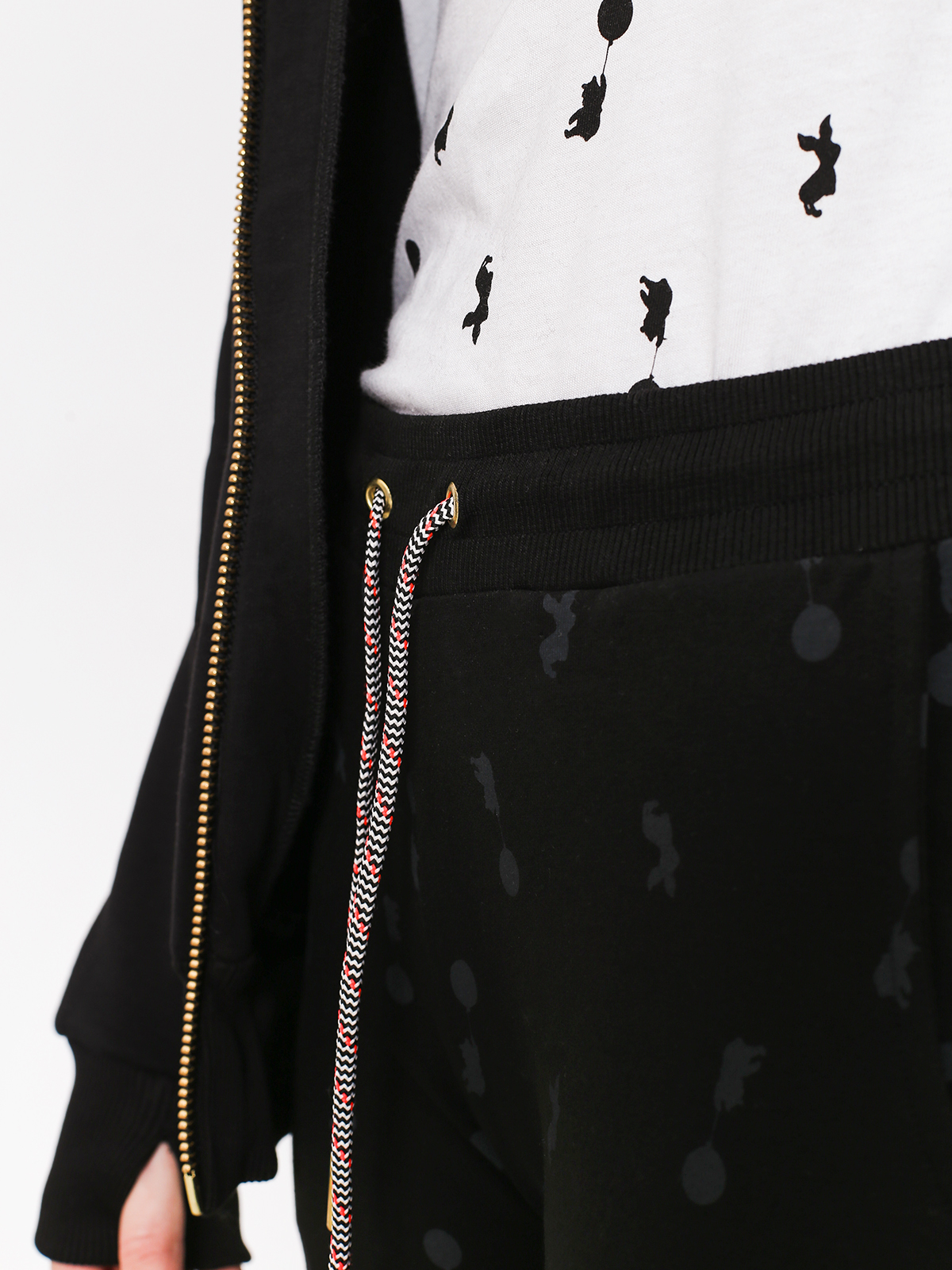 Femi Stories Pants x Disney Logi Wmn (blk)