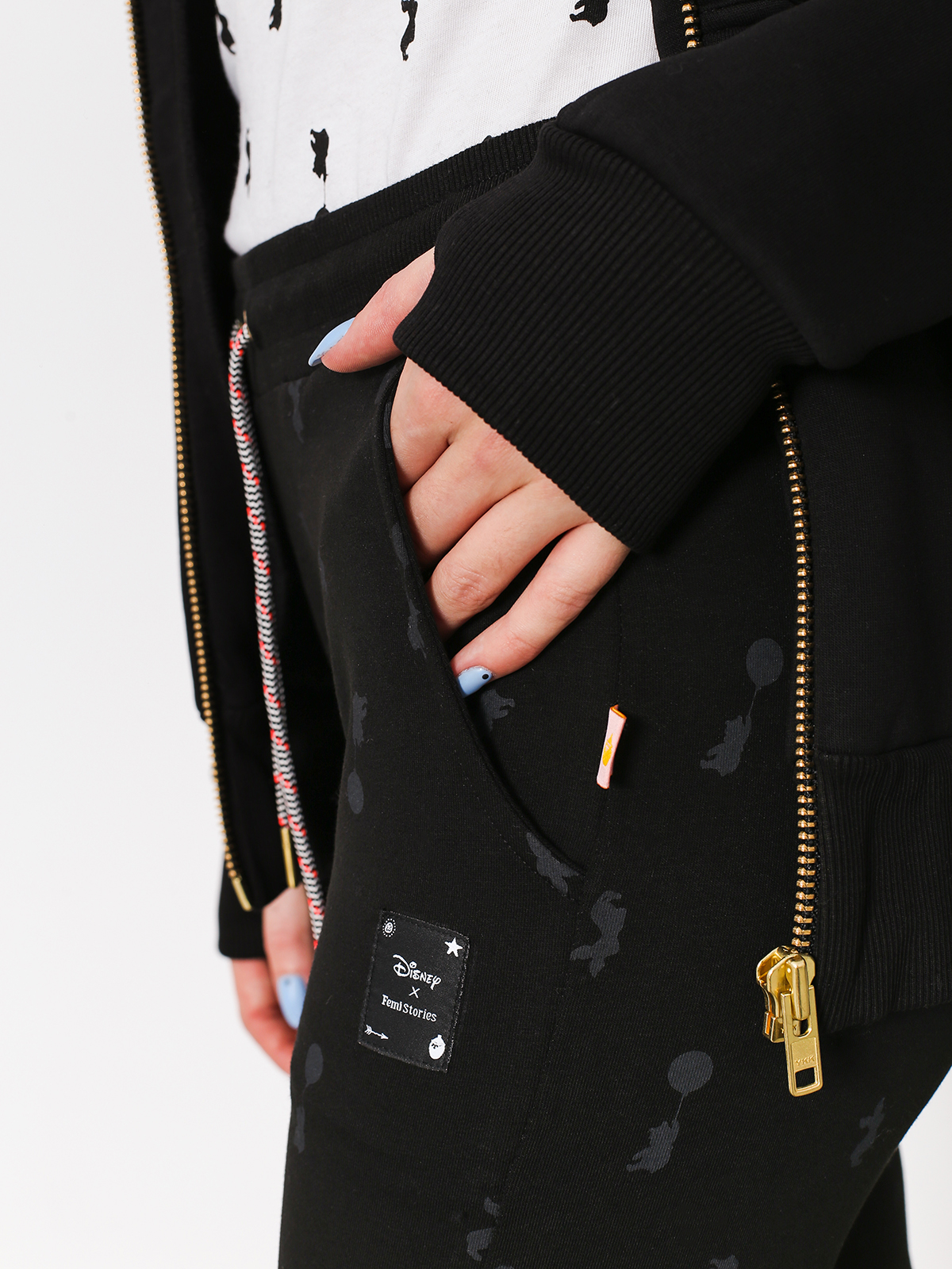 Femi Stories Pants x Disney Logi Wmn (blk)