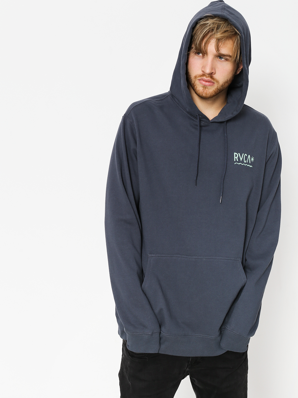 grey rvca hoodie