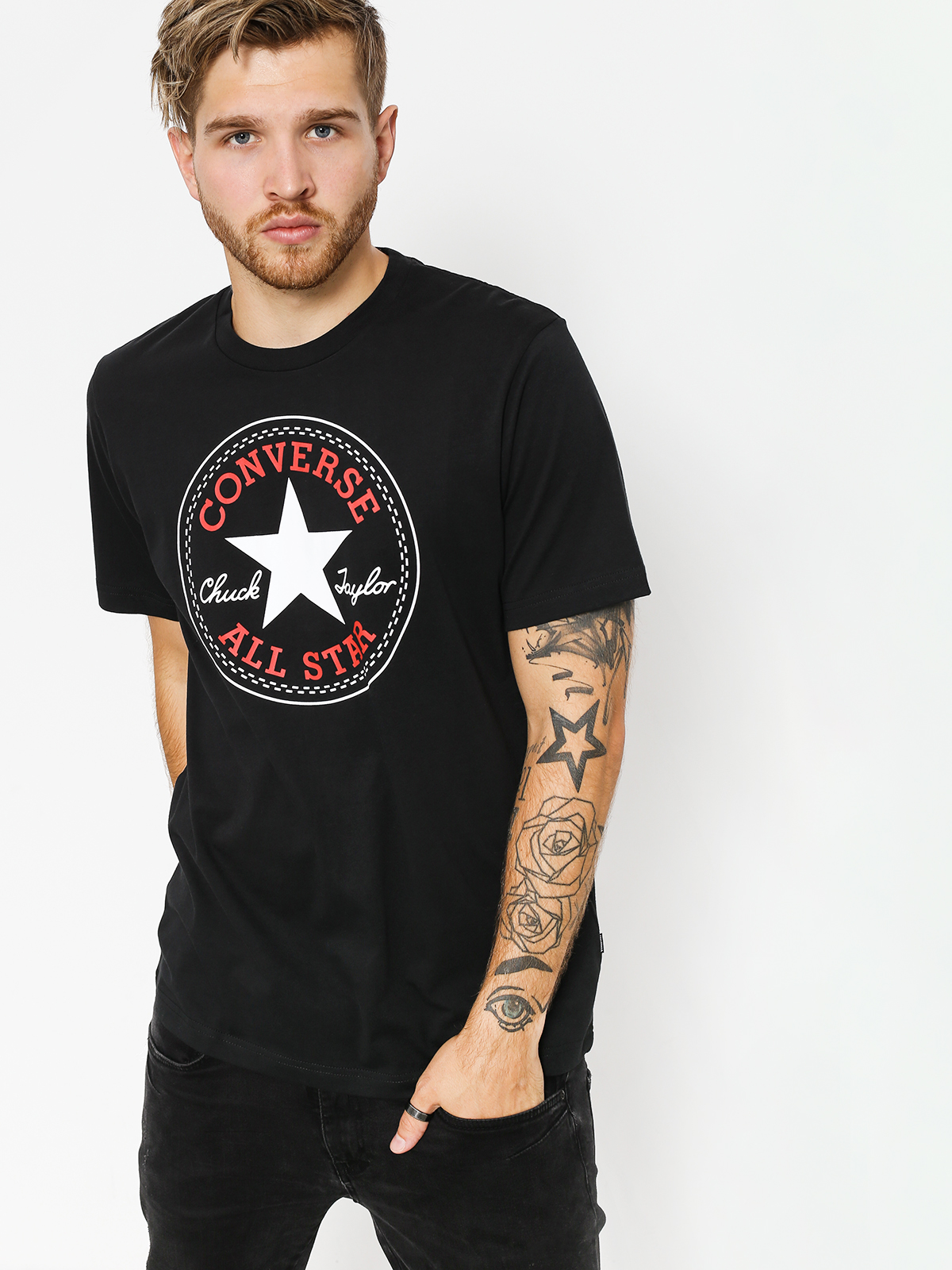 converse patch t shirt