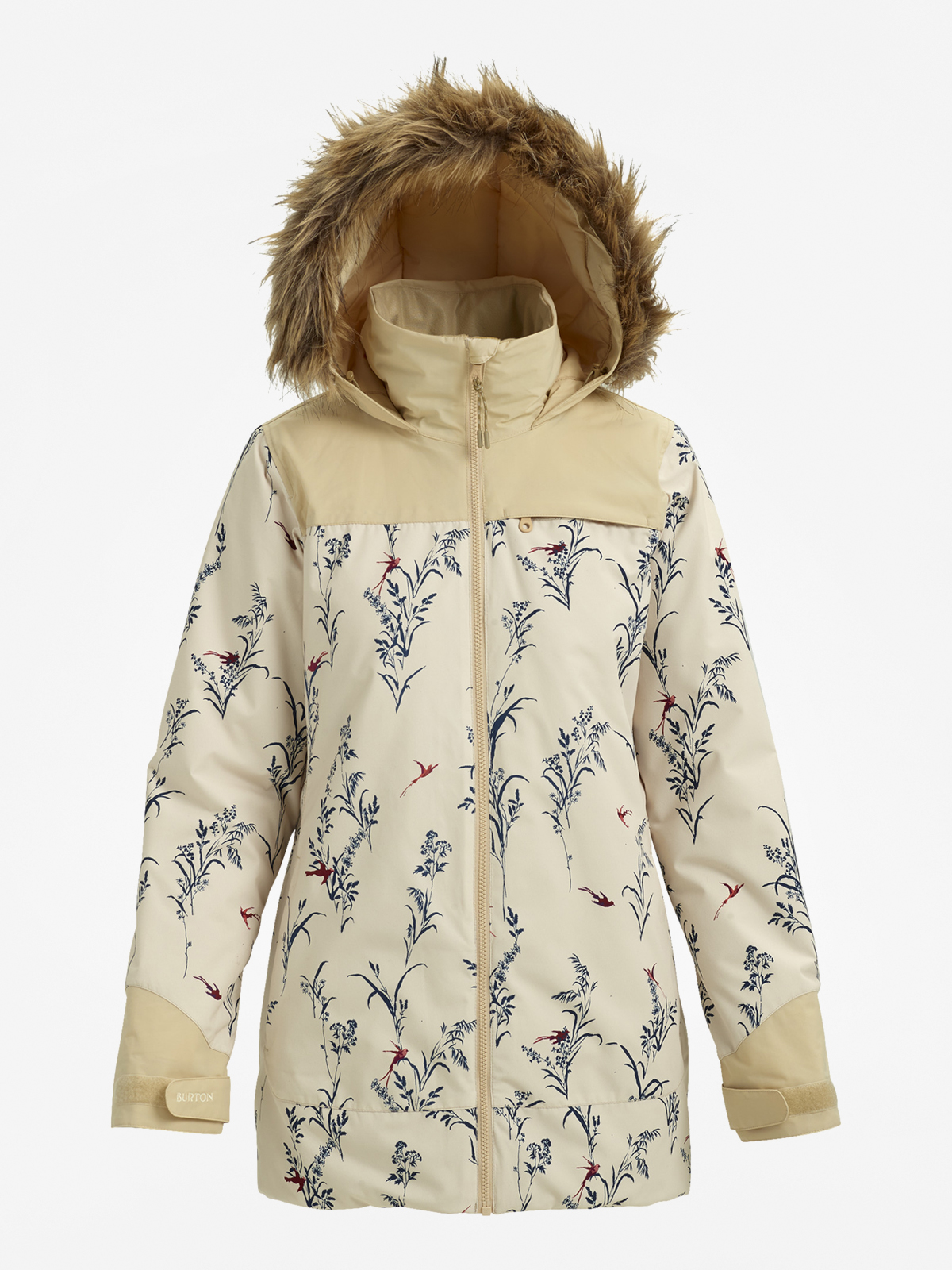 Womens Burton Snowboard jacket Lelah (cnvsbd/pebble)