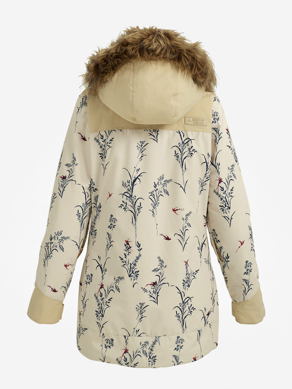 Womens Burton Snowboard jacket Lelah (cnvsbd/pebble)