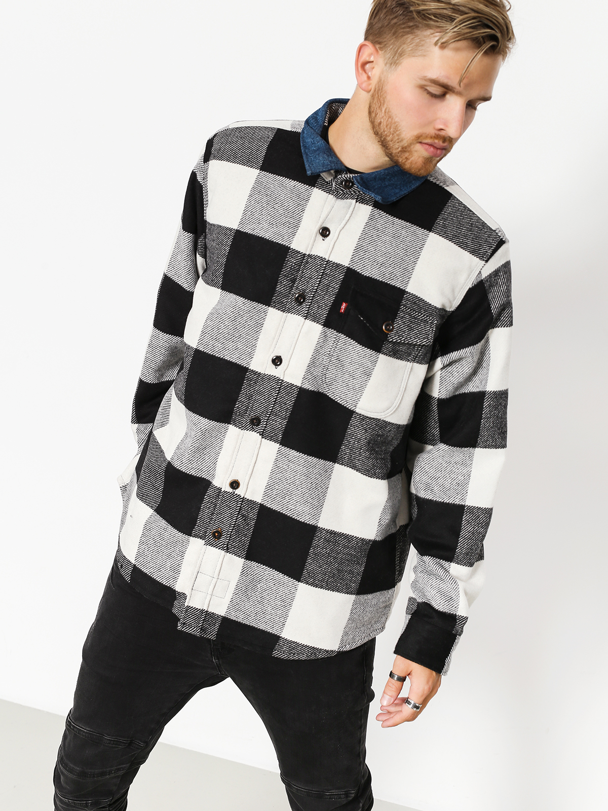 Levi's Shirt Quilted Mason (manatee bright white)