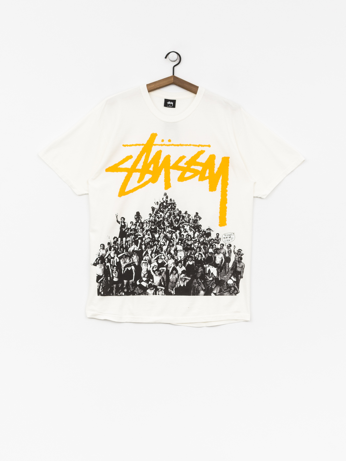 Stussy T-shirt Beach Mob Pig Dyed (natural/yellow)