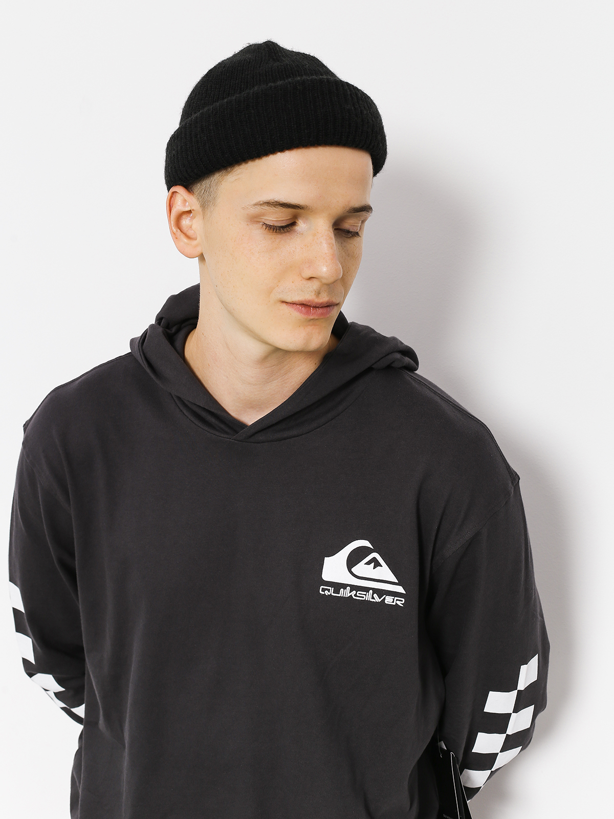 Quiksilver Longsleeve z kapturem Original Hood Iet (tarmac)
