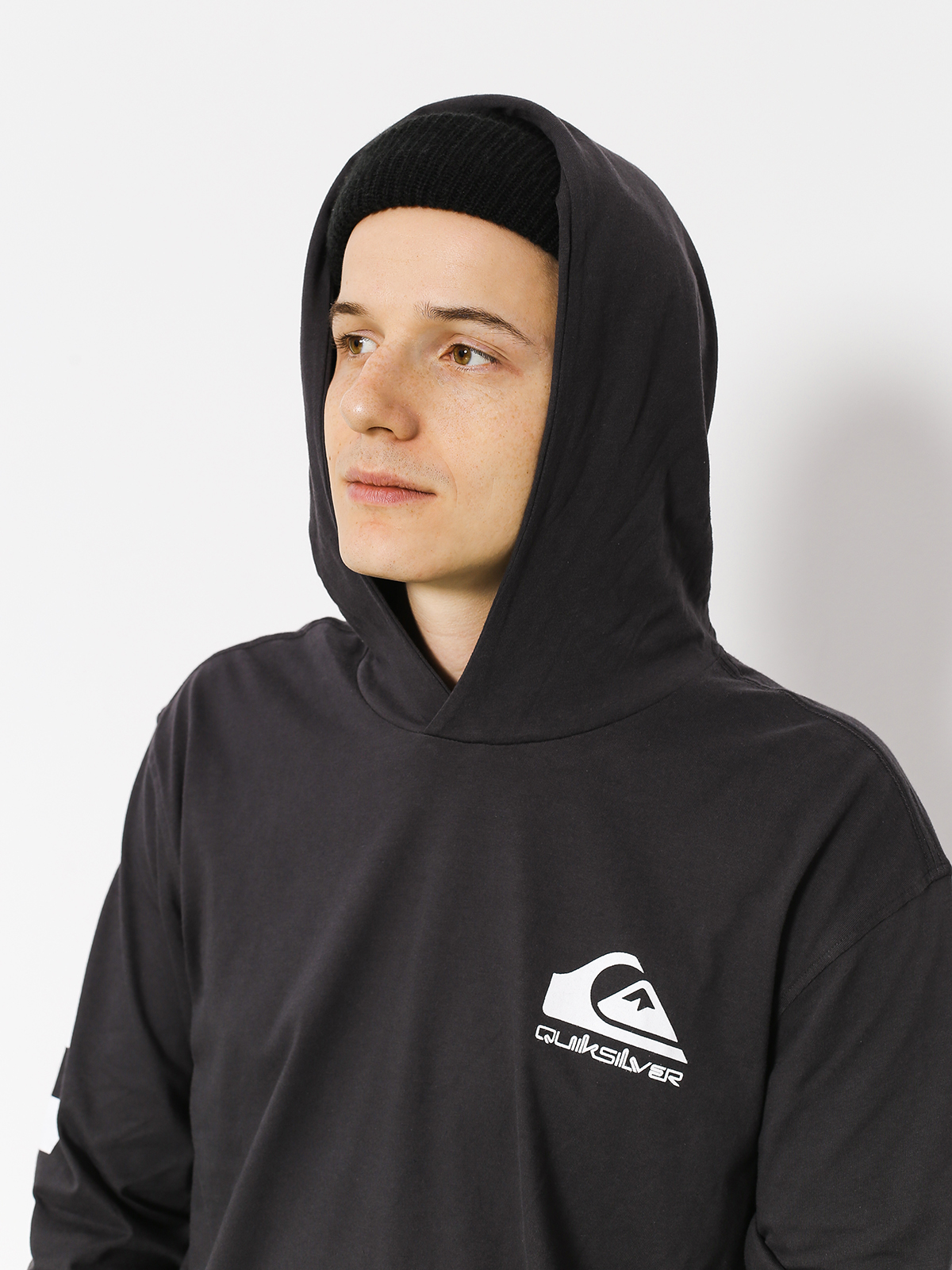 Quiksilver Longsleeve z kapturem Original Hood Iet (tarmac)