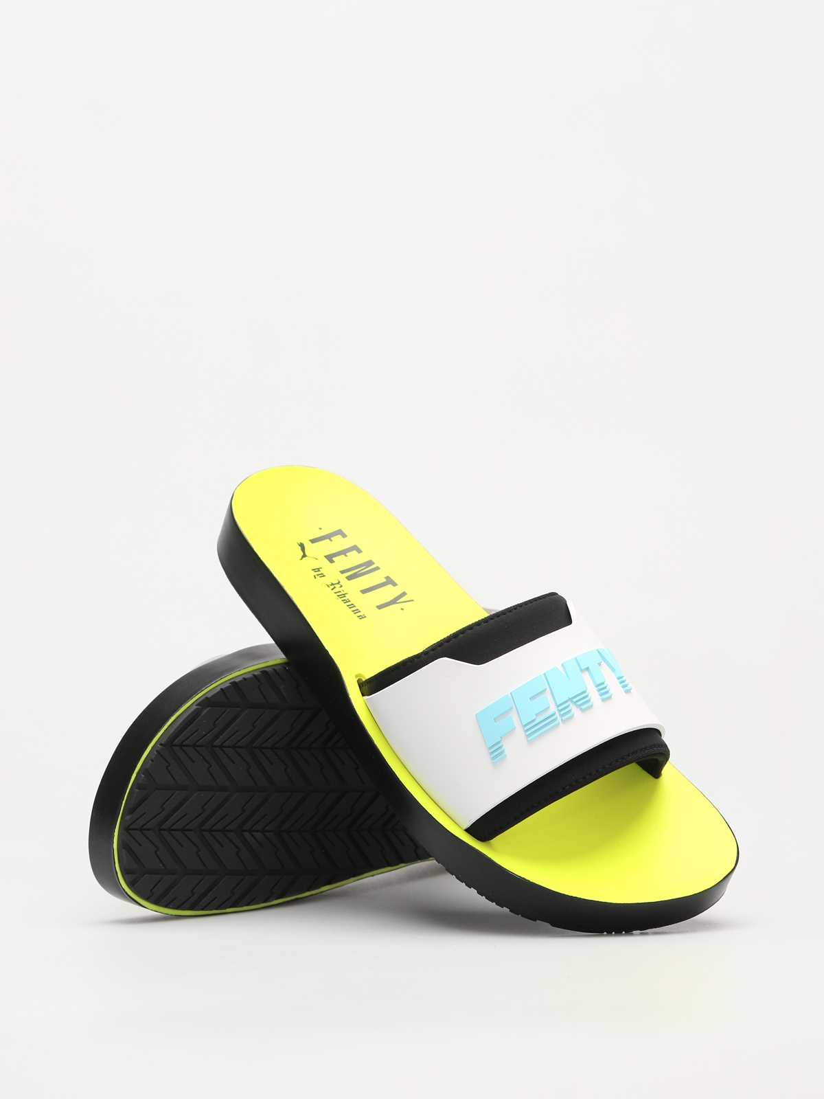 Puma Flip Flops Fenty Surf Slide Wmn (puma black/white/yellow)
