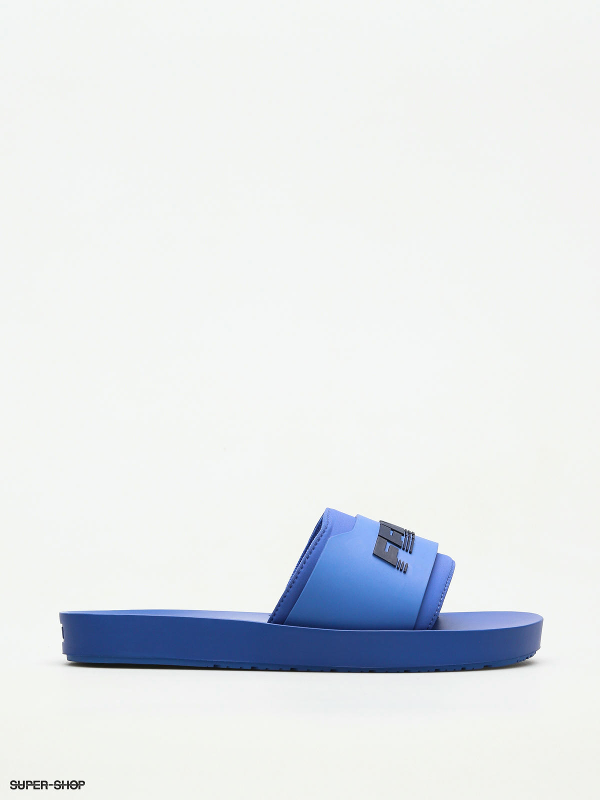 puma flip flops blue