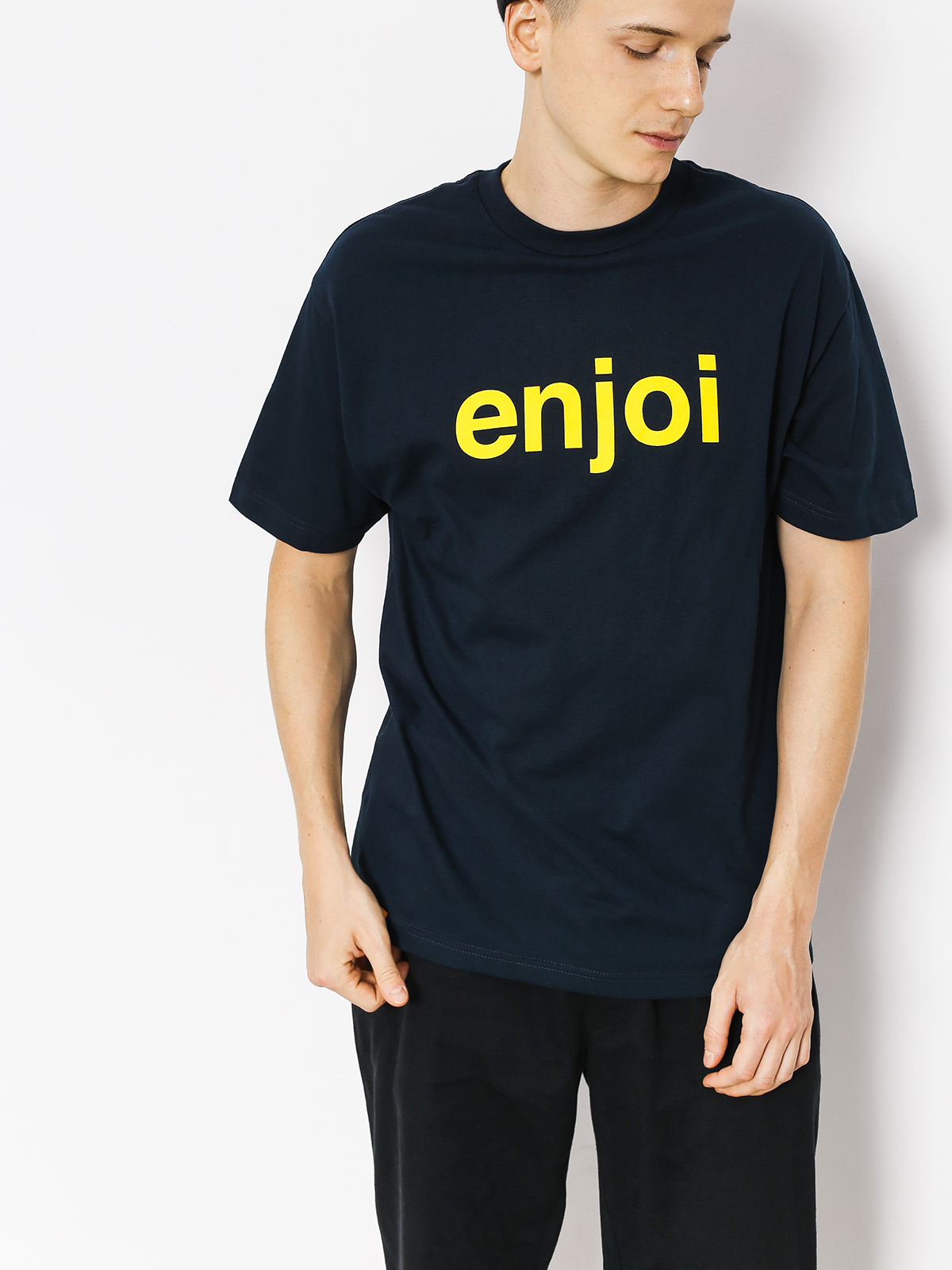 Enjoi T-shirt Helvetica Logo Price Point (navy)