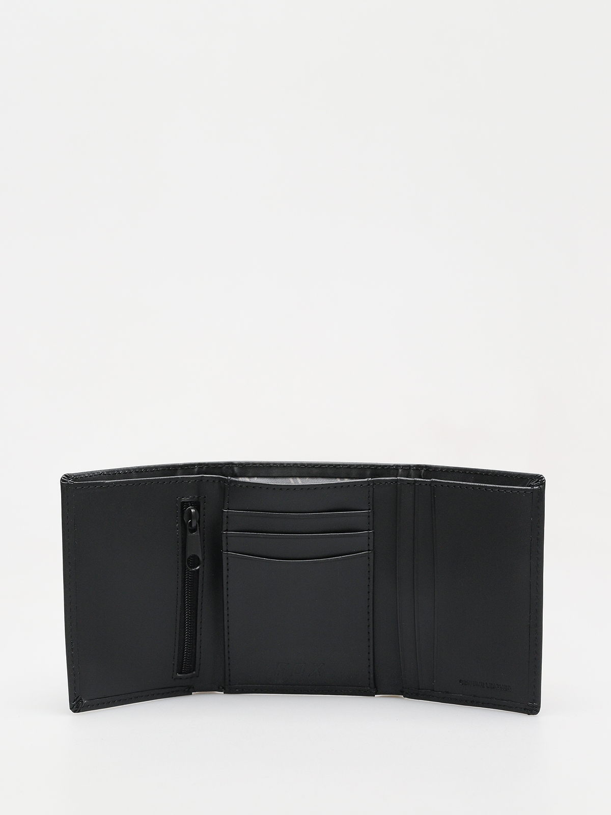 Fox Wallet Trifold Leather (blk)