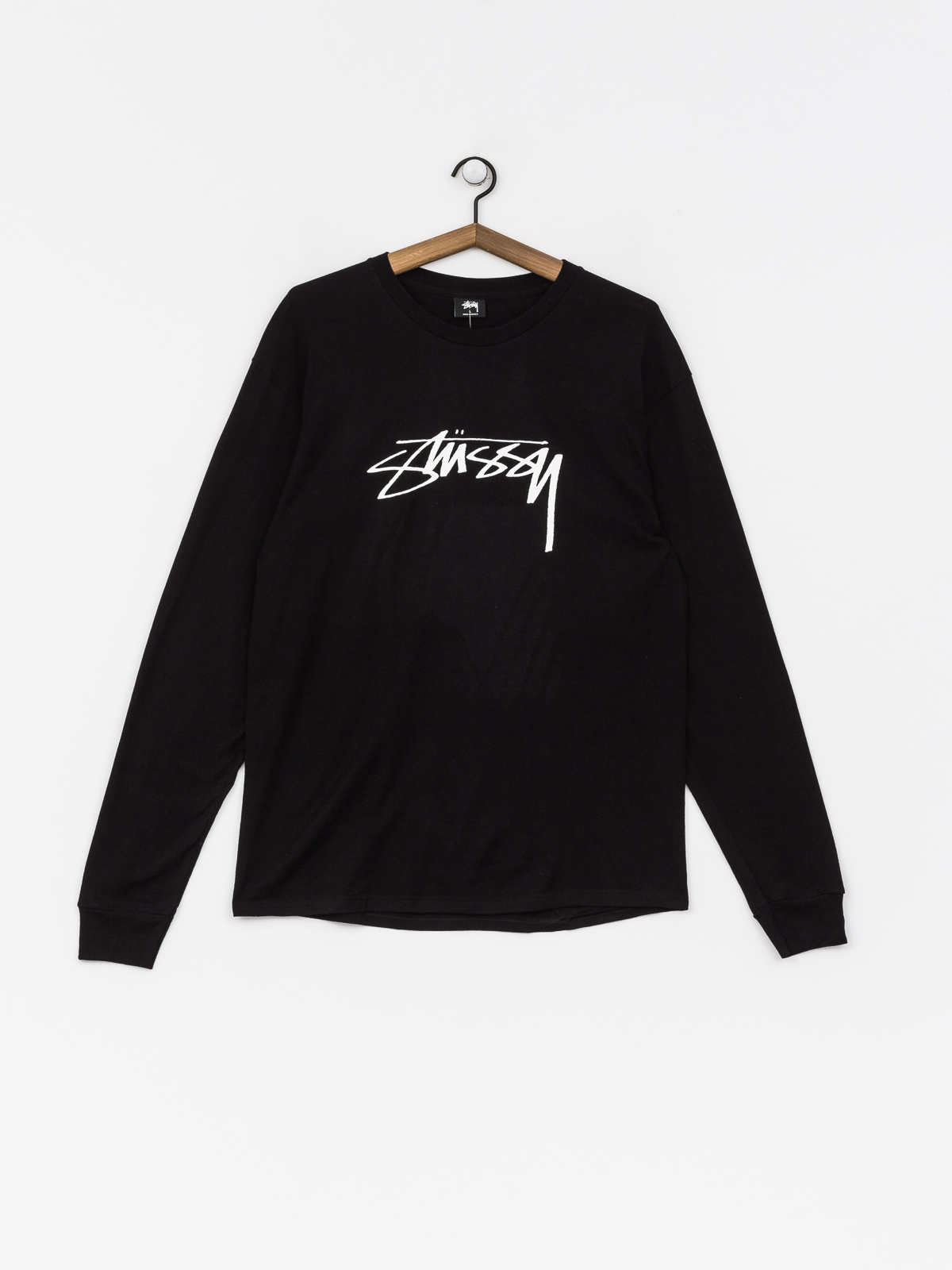 Stussy Longsleeve Smooth Stock - black (black)