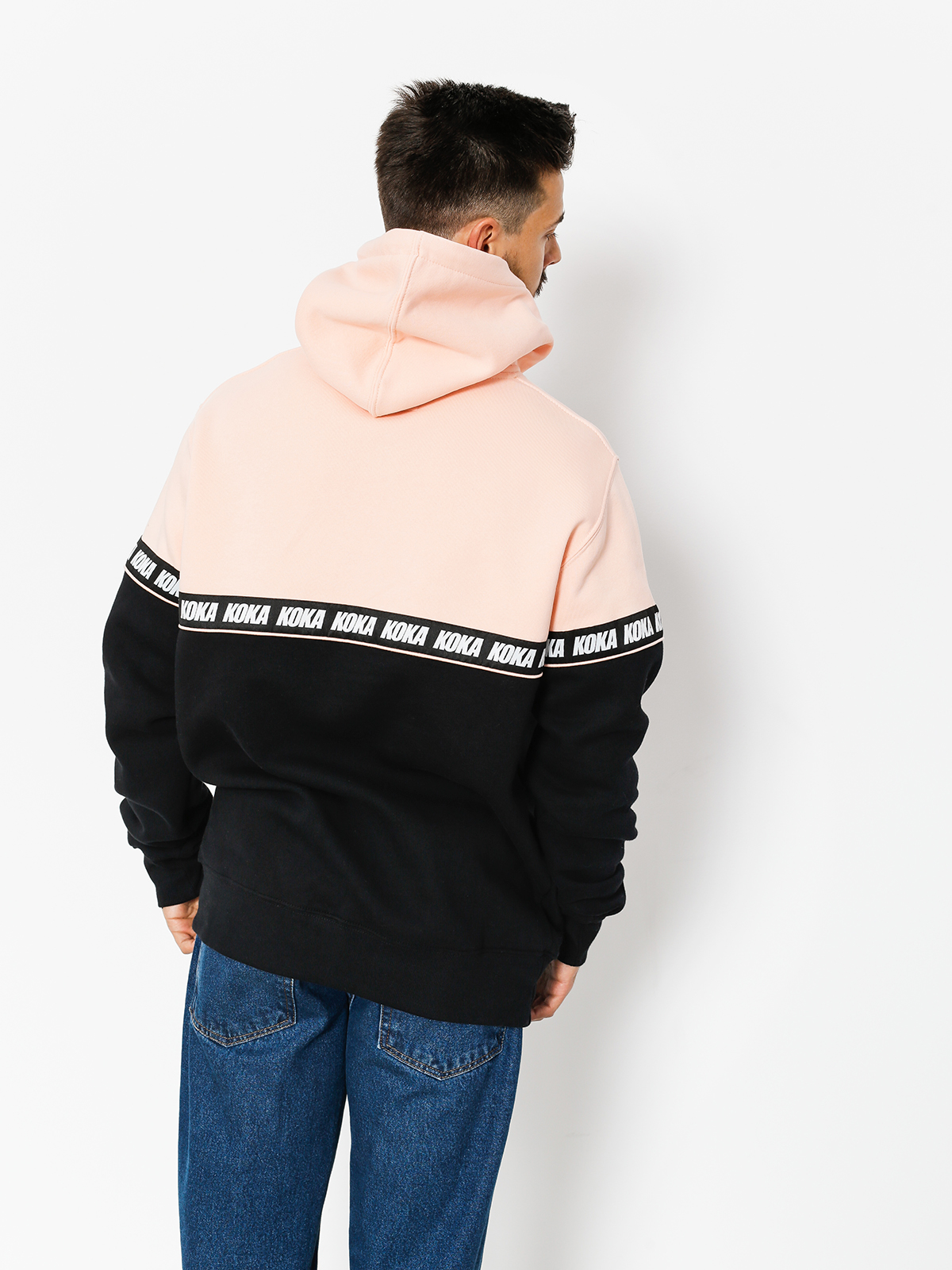 trap hoodie pink