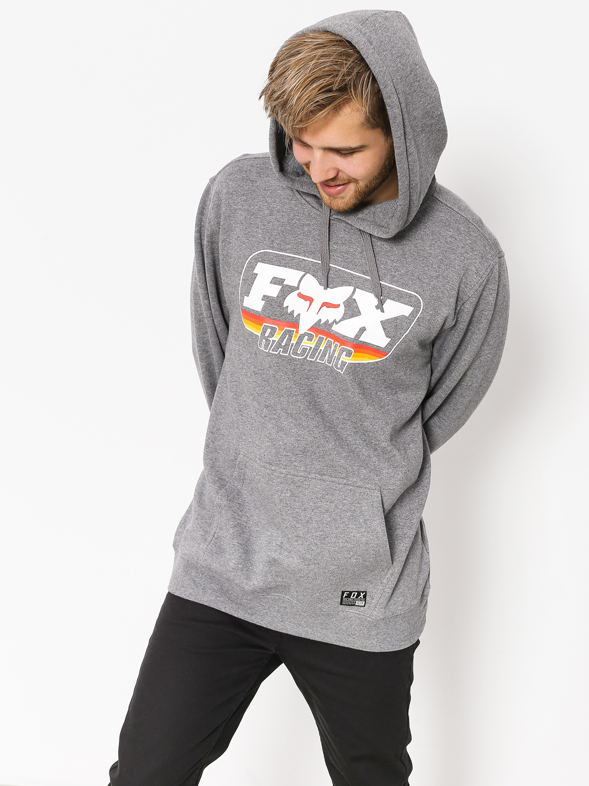 Fox Hoodie Throwback HD (htr graph)