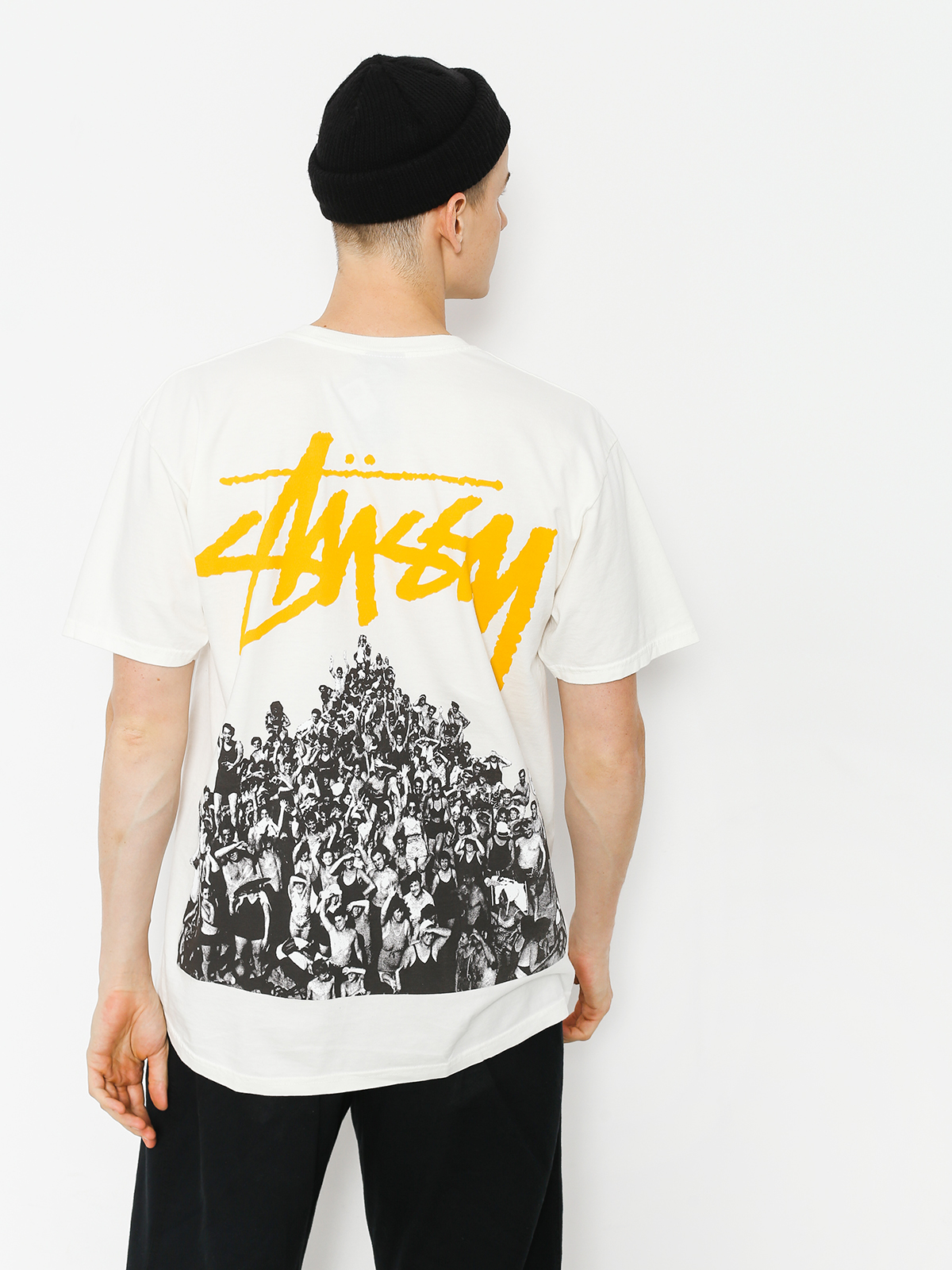 Stussy T-Shirt Beach Mob Pig Dyed (natural/yellow)