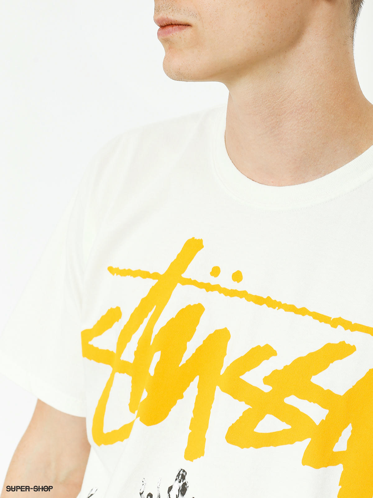 Stussy - PALE YELLOW INSIDE OUT CREW T-SHIRT – LE LABO STORE