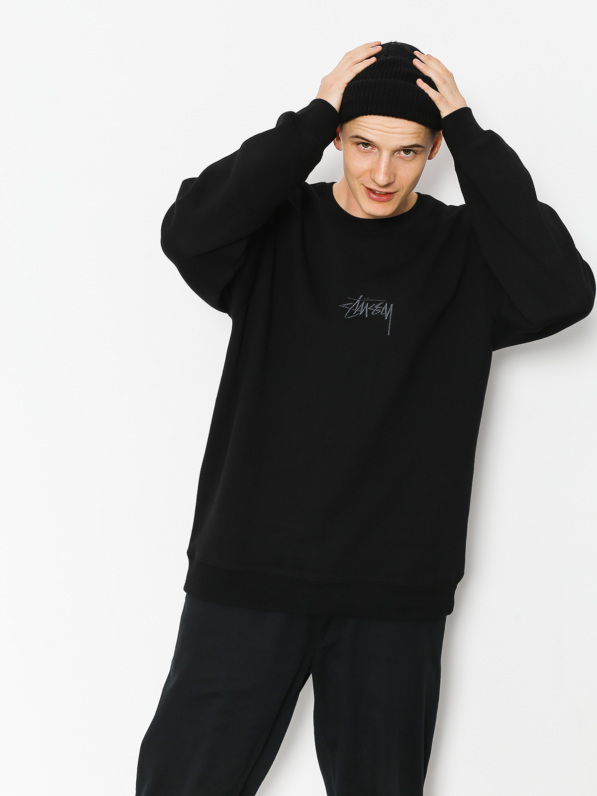 Stussy Sweatshirt Stock App (black)