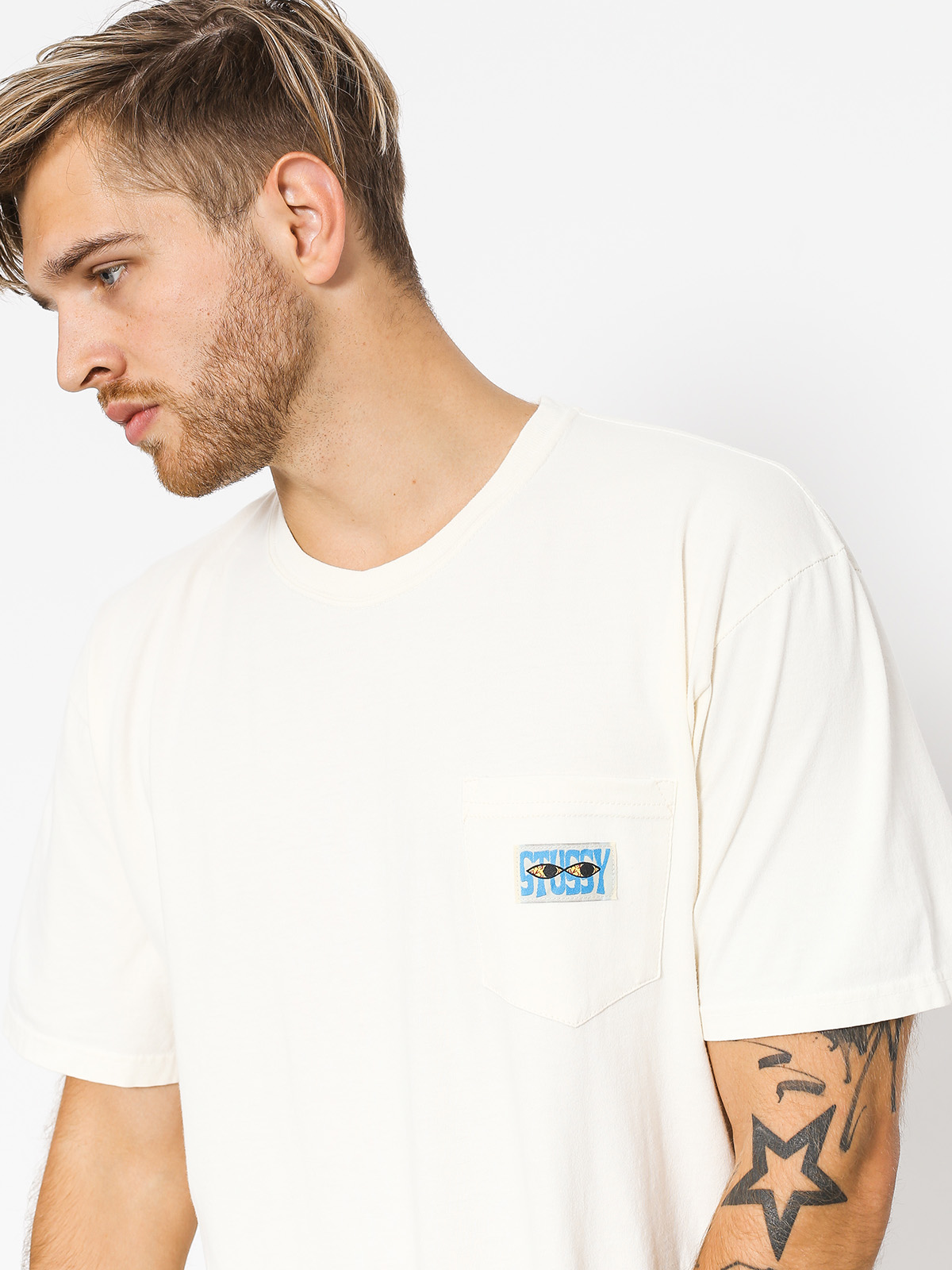 red stussy t shirt