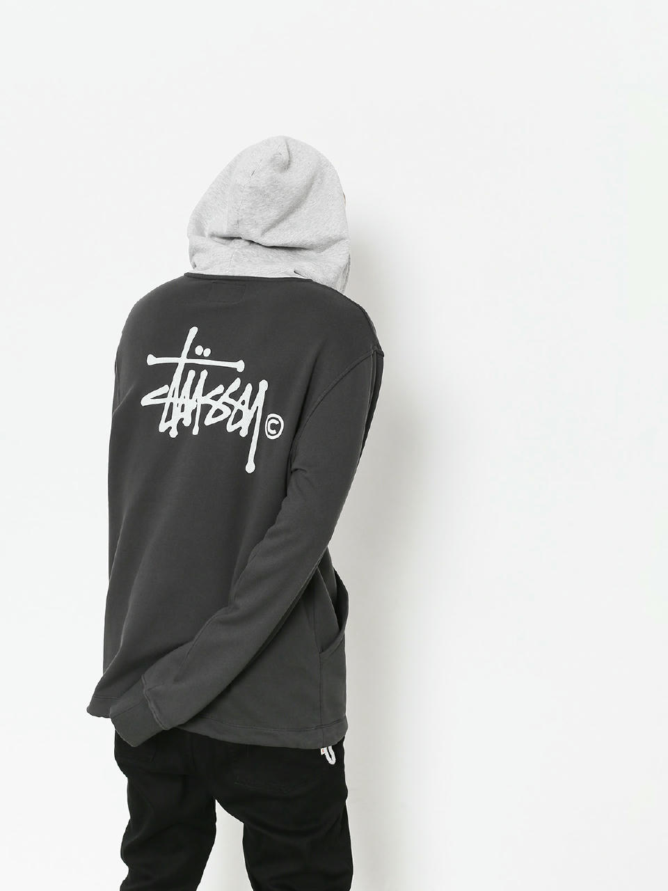 Stussy Hoodie Two Tone HD (black)