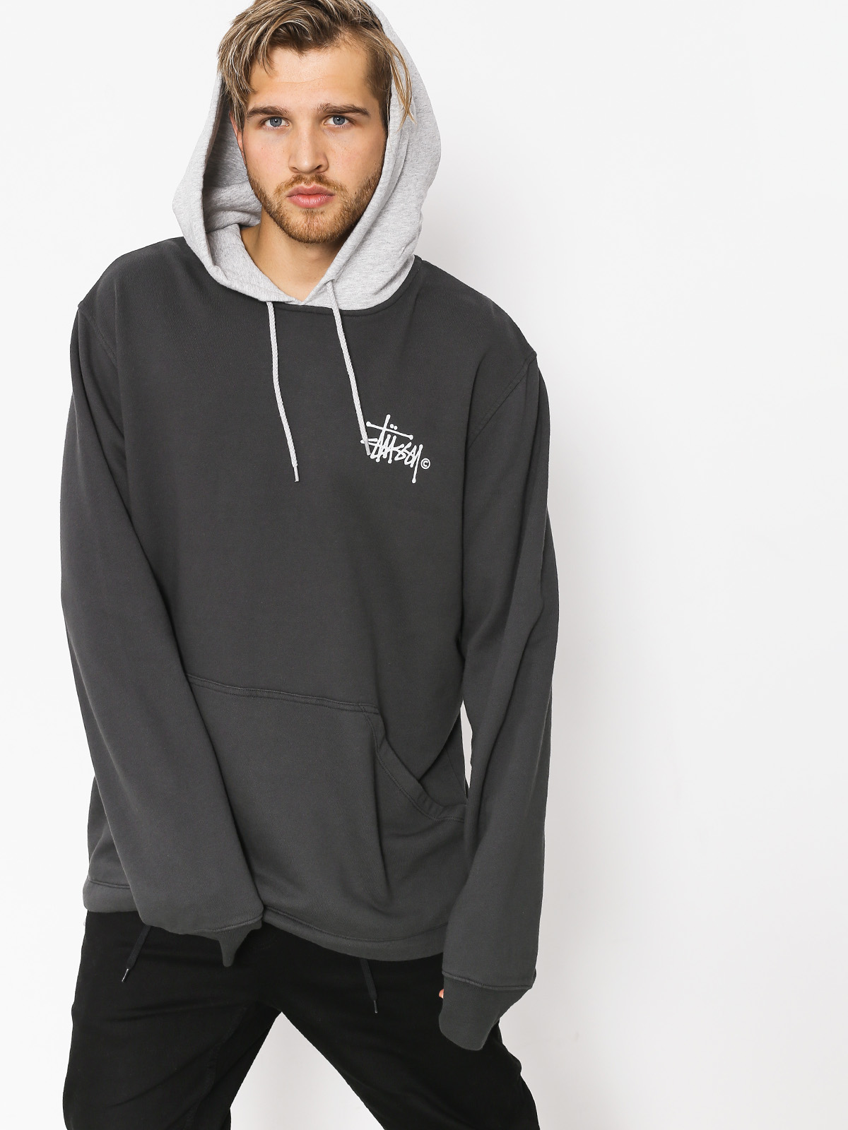 Stussy Hoodie Two Tone HD black (black)