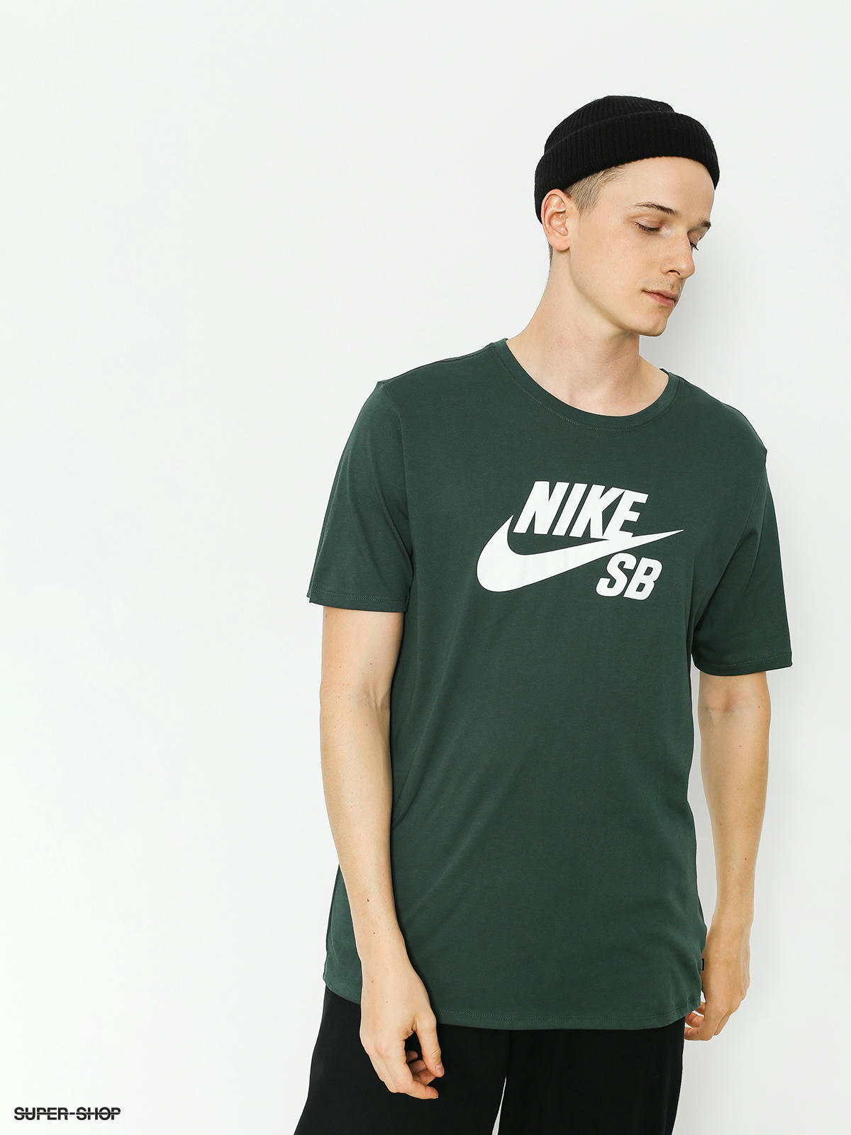 green black white nike shirt