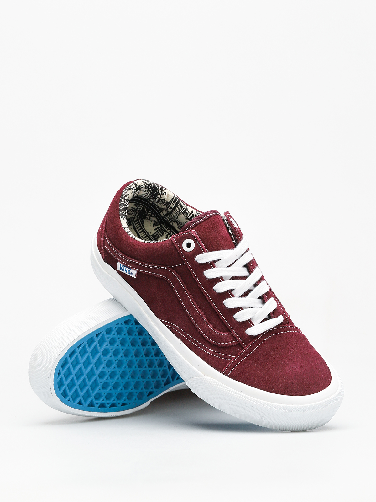 Vans Shoes Old Skool Pro burgundy (ray barbee og burgundy)