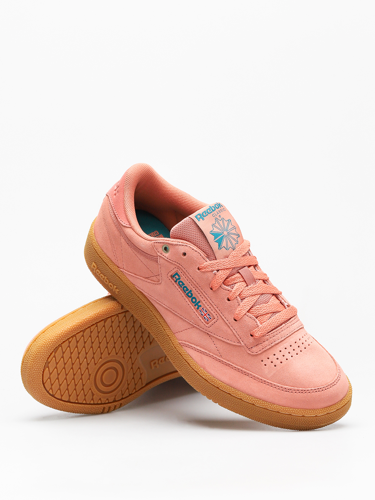 Reebok Shoes Club C 85 Mu (mc dirty apricot/teal/gum)