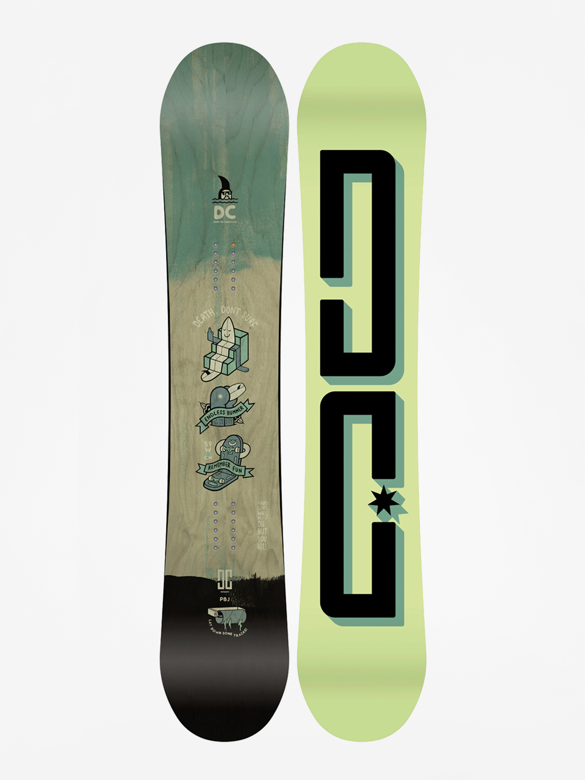 DC Snowboard Pbj (lime/black)