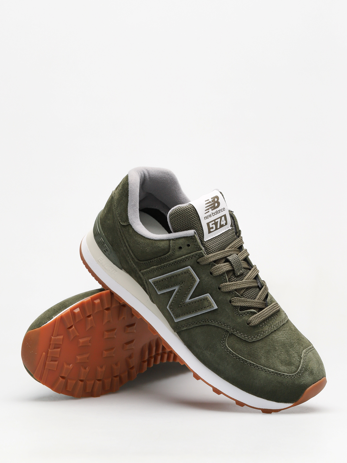 New Balance Shoes 574 (dark covert green)