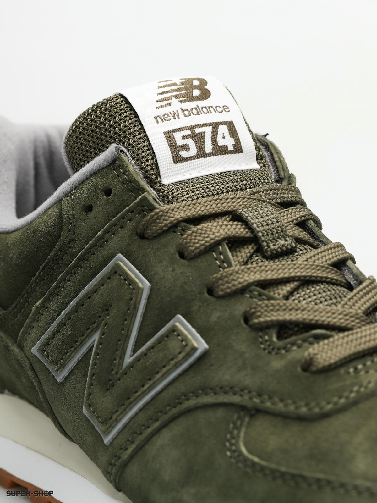 new balance 574 dark covert green