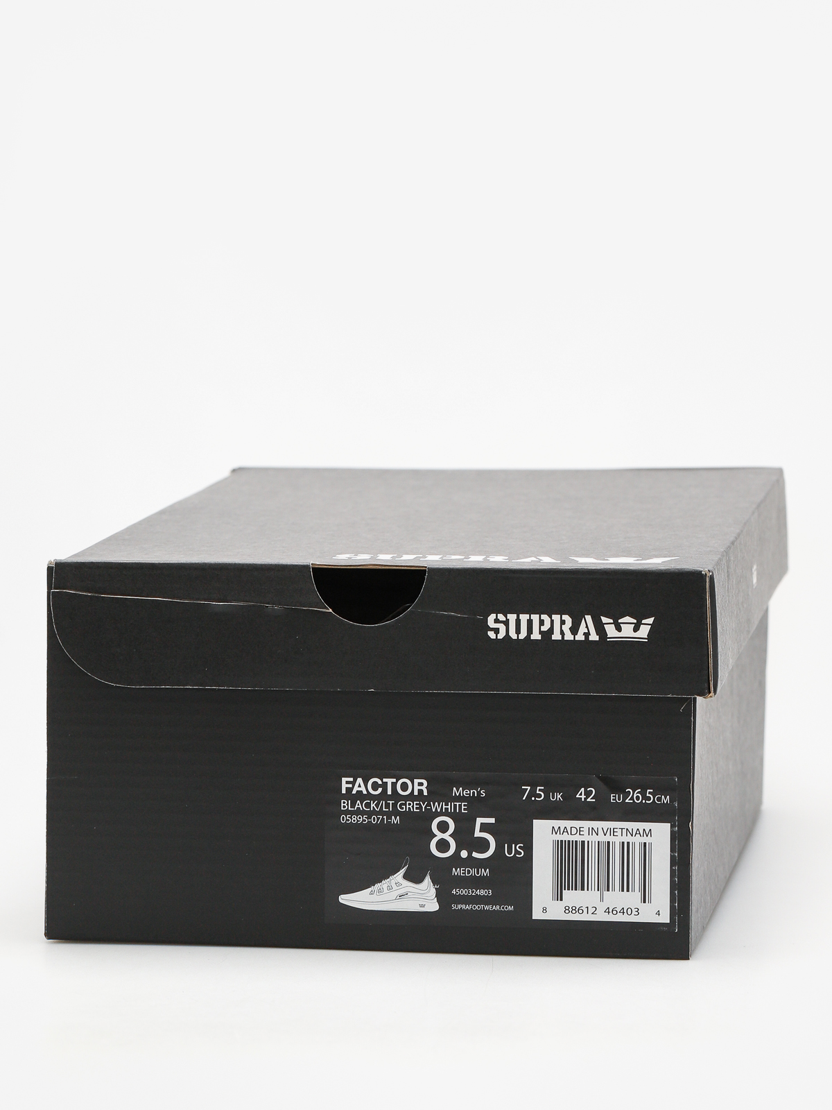 Supra Shoes Factor (black/lt grey white)