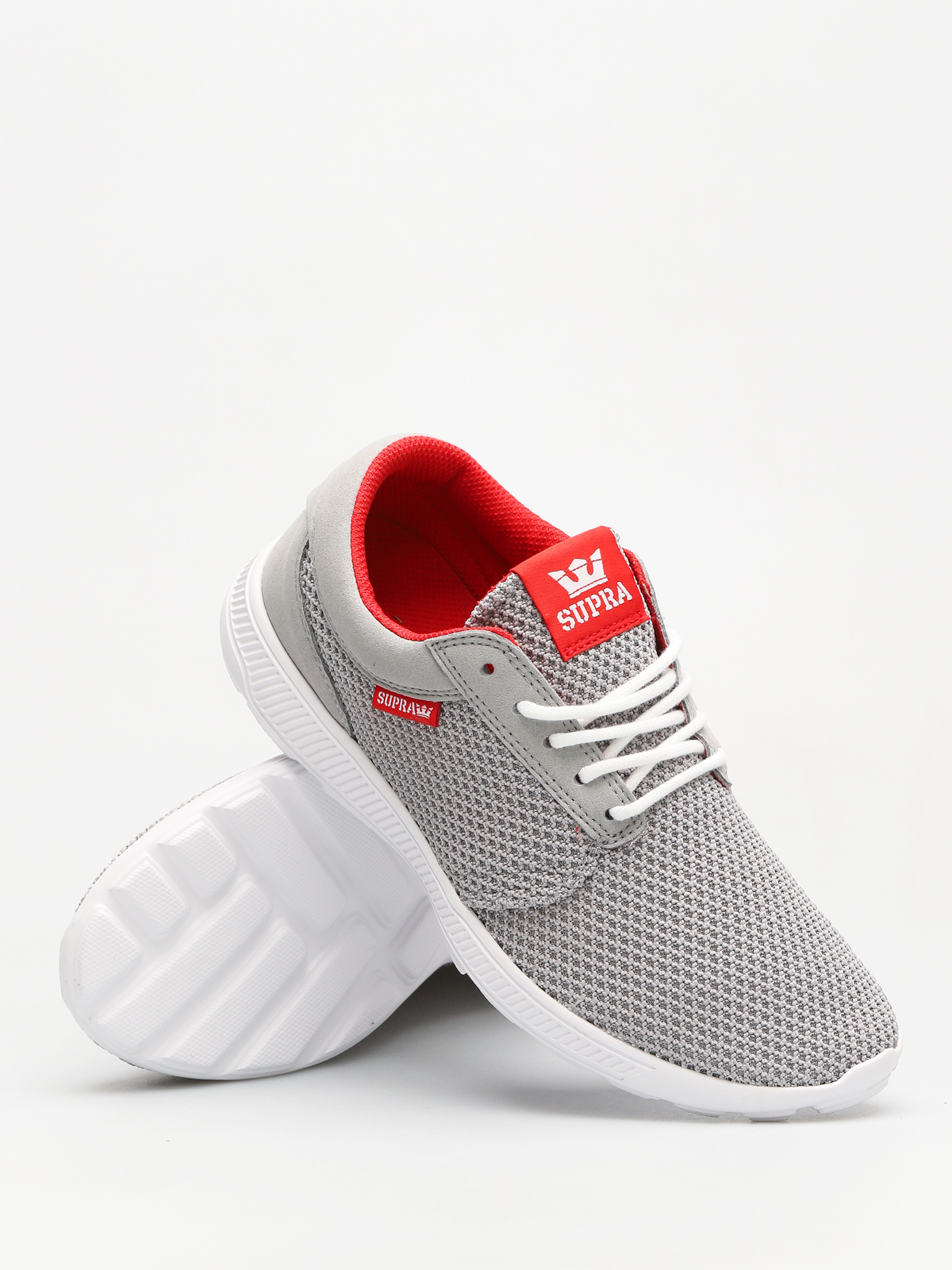 Supra Shoes Hammer Run (lt grey/risk red white)