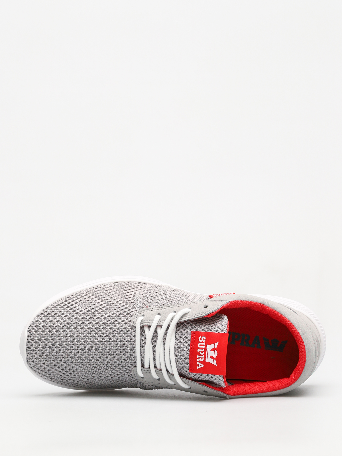 Supra Shoes Hammer Run (lt grey/risk red white)