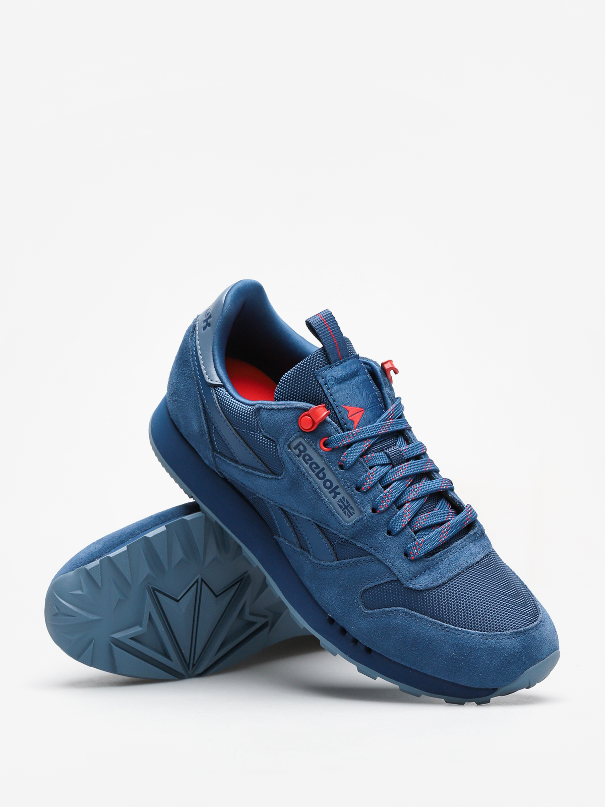 Reebok Shoes Cl Leather Explore (bunker blue/blue slate/primal red)