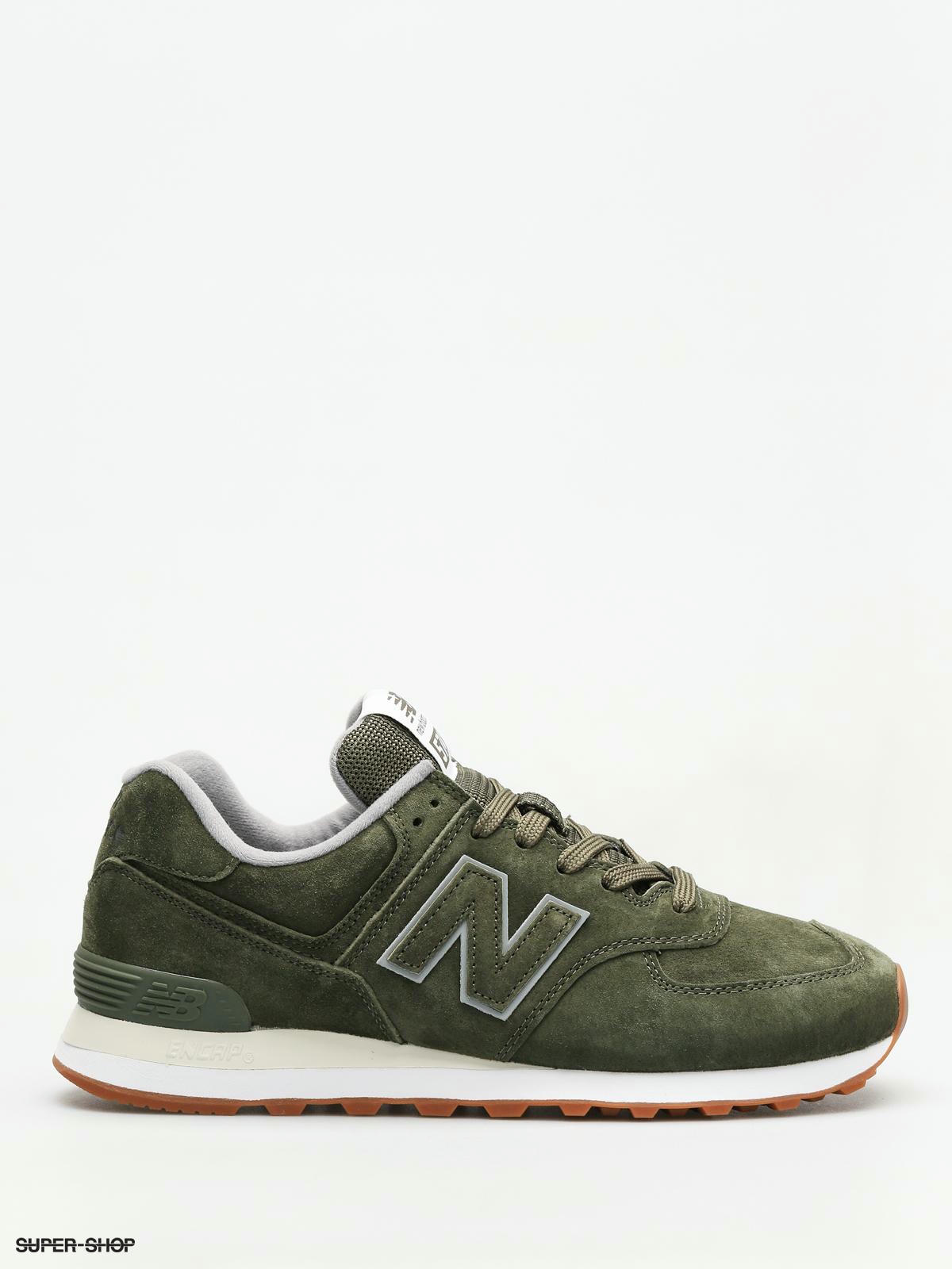 New balance 574 discount dark covert green