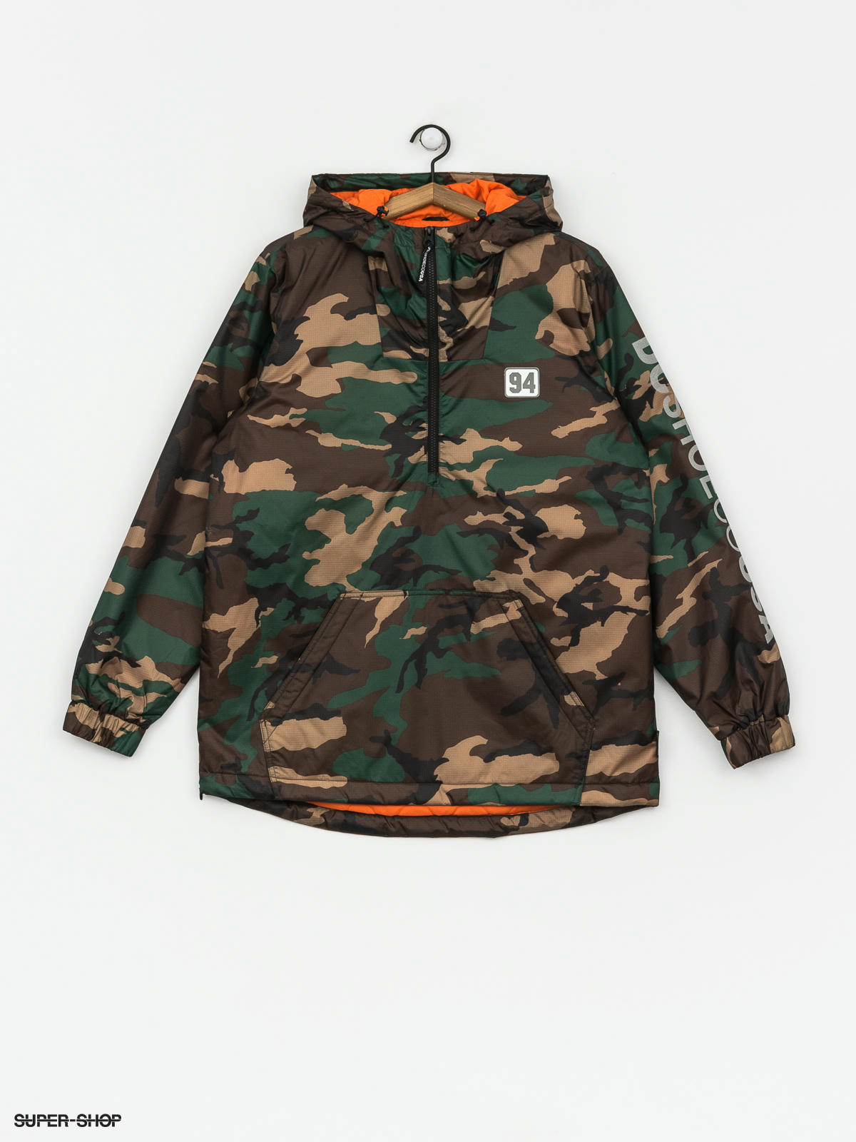 Men's Bolam Camo Water Resistant Half Zip Anorak