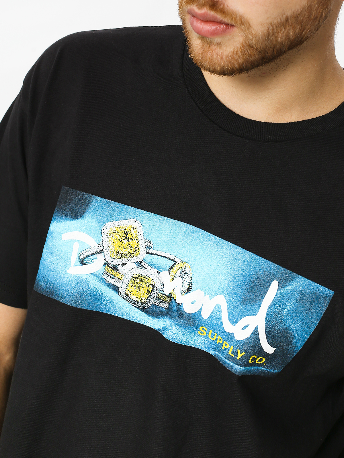 Diamond Supply Co. T-shirt Citrine Box Logo (black)